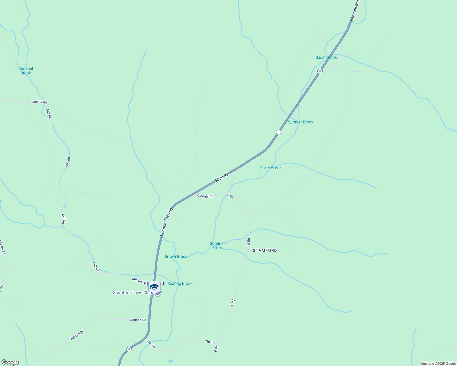 map of restaurants, bars, coffee shops, grocery stores, and more near 293 Clough Rd in Stamford