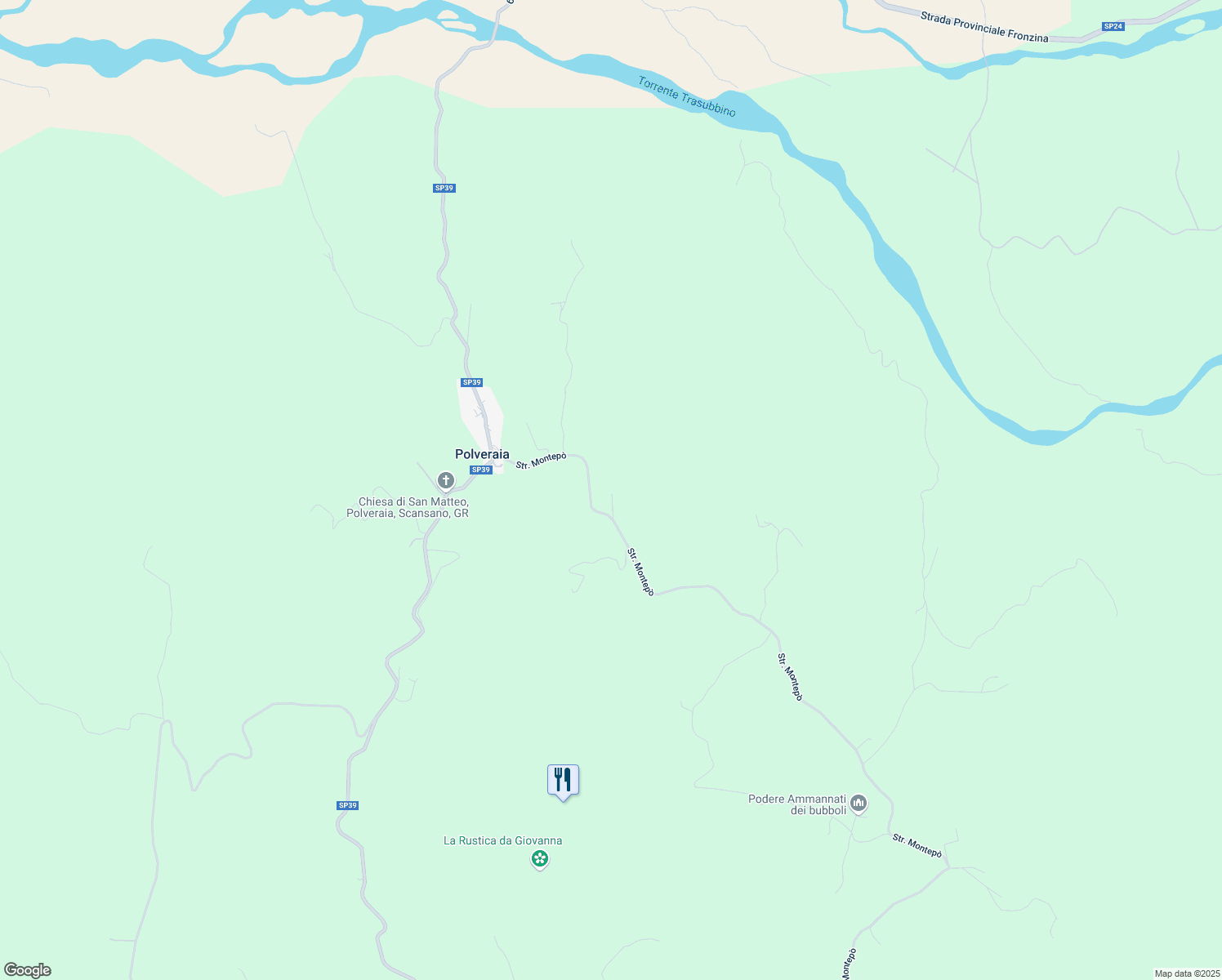 map of restaurants, bars, coffee shops, grocery stores, and more near in Province of Grosseto