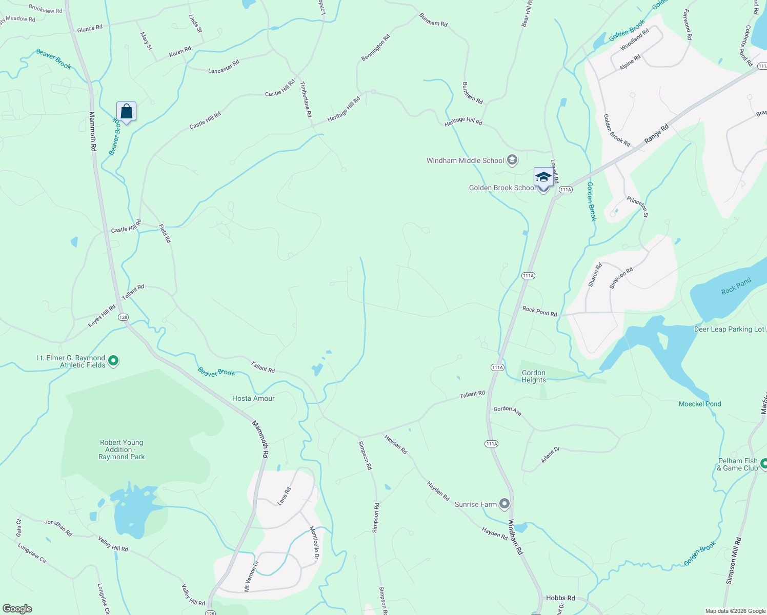map of restaurants, bars, coffee shops, grocery stores, and more near 35 Wilson Road in Windham