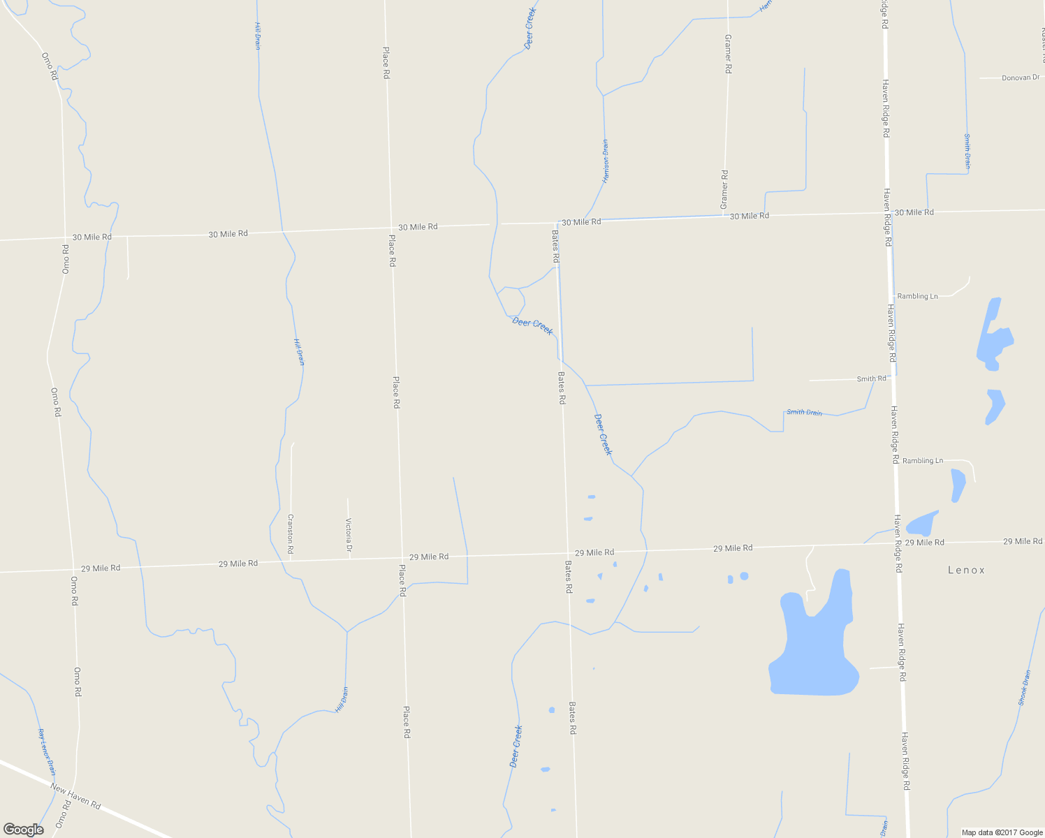 map of restaurants, bars, coffee shops, grocery stores, and more near 63835 Bates Road in New Haven