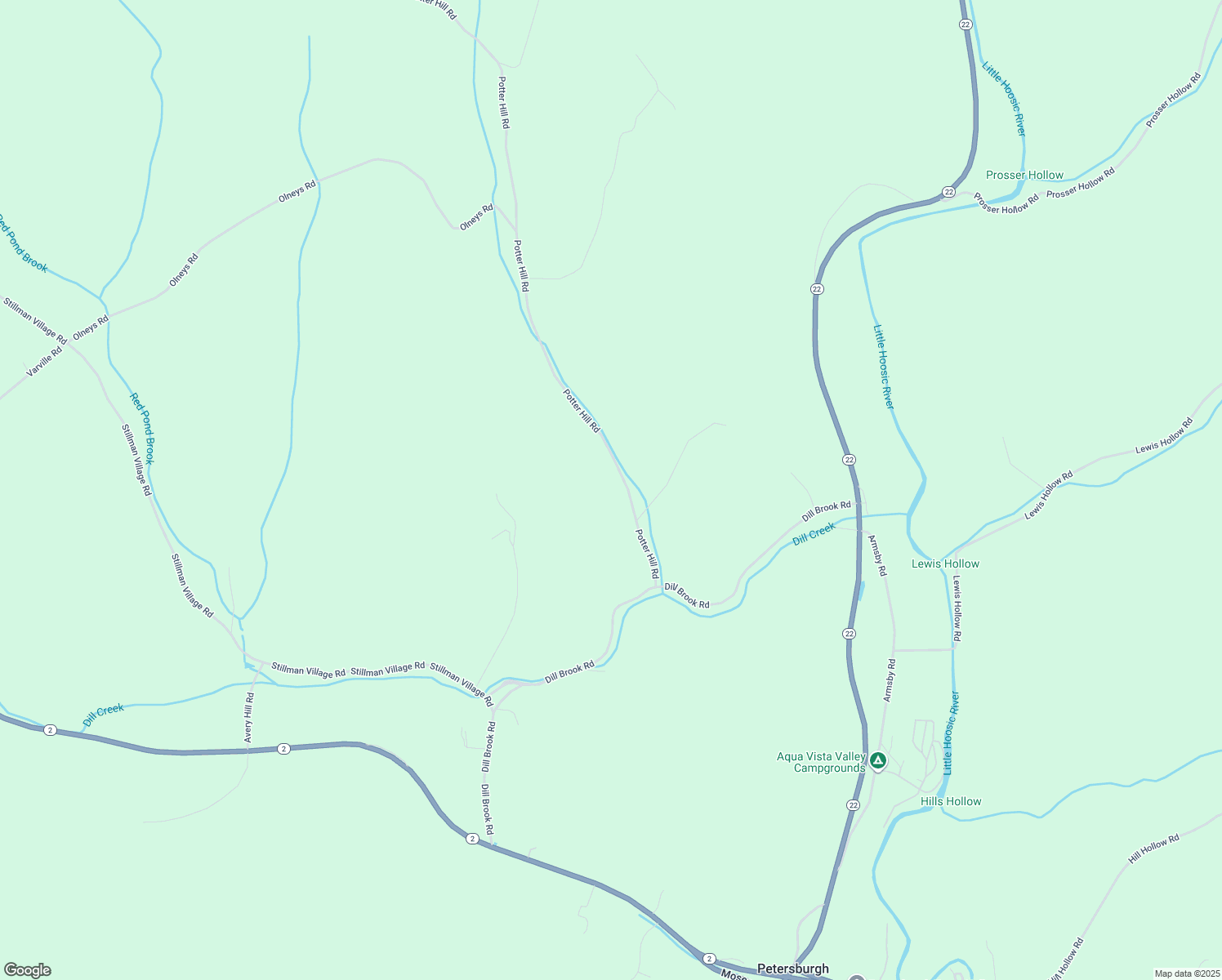 map of restaurants, bars, coffee shops, grocery stores, and more near 61 Potter Hill Road in Petersburgh