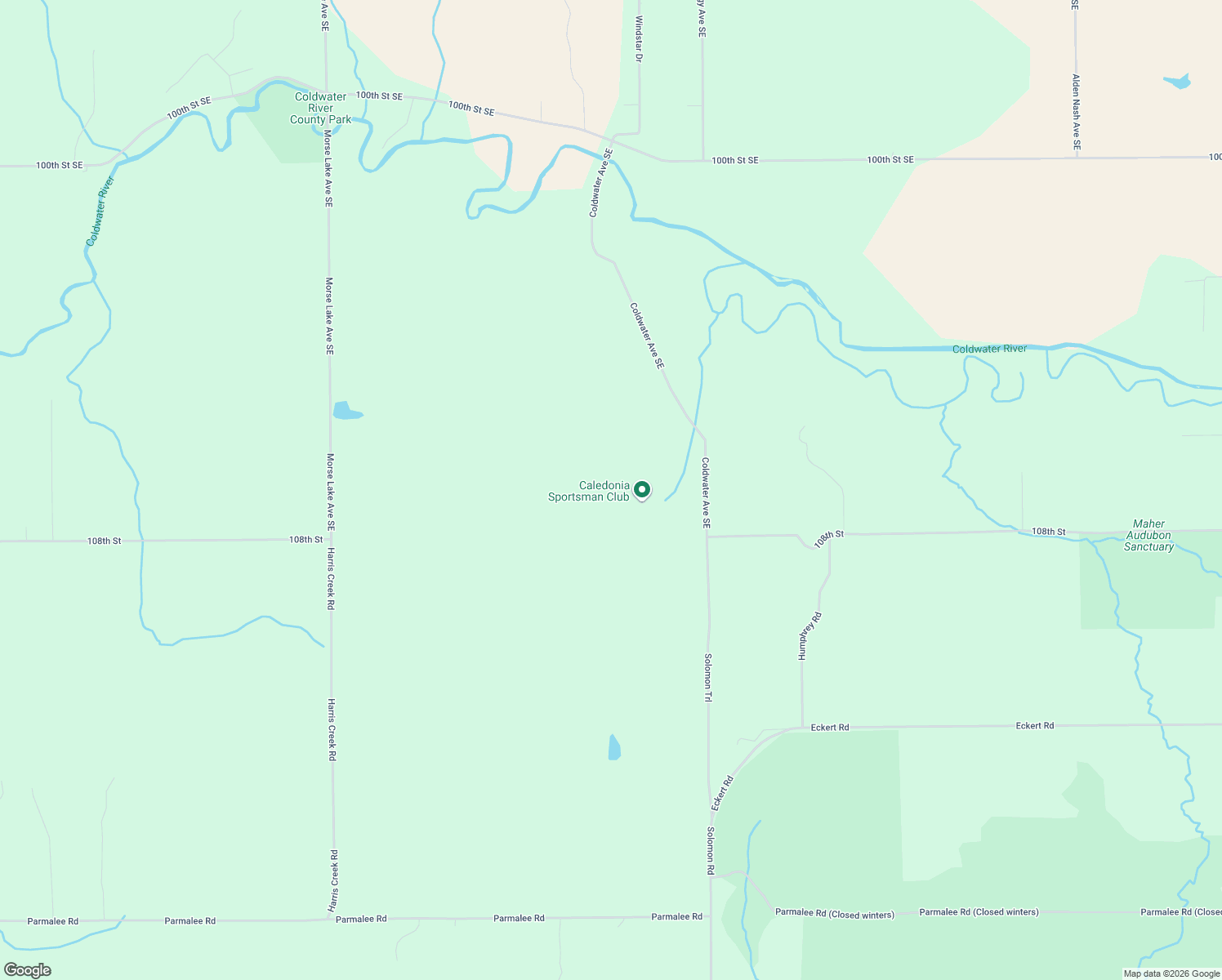 map of restaurants, bars, coffee shops, grocery stores, and more near 10601 Coldwater Avenue Southeast in Alto