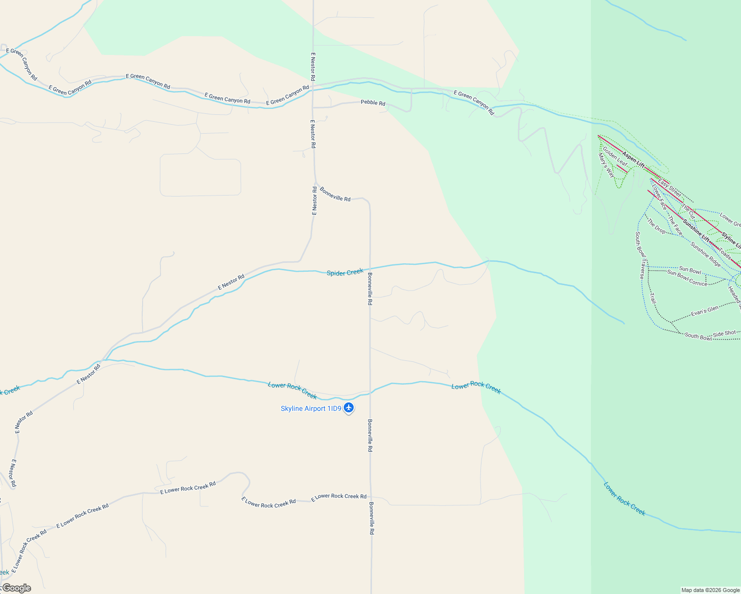 map of restaurants, bars, coffee shops, grocery stores, and more near Bonneville Road in Inkom