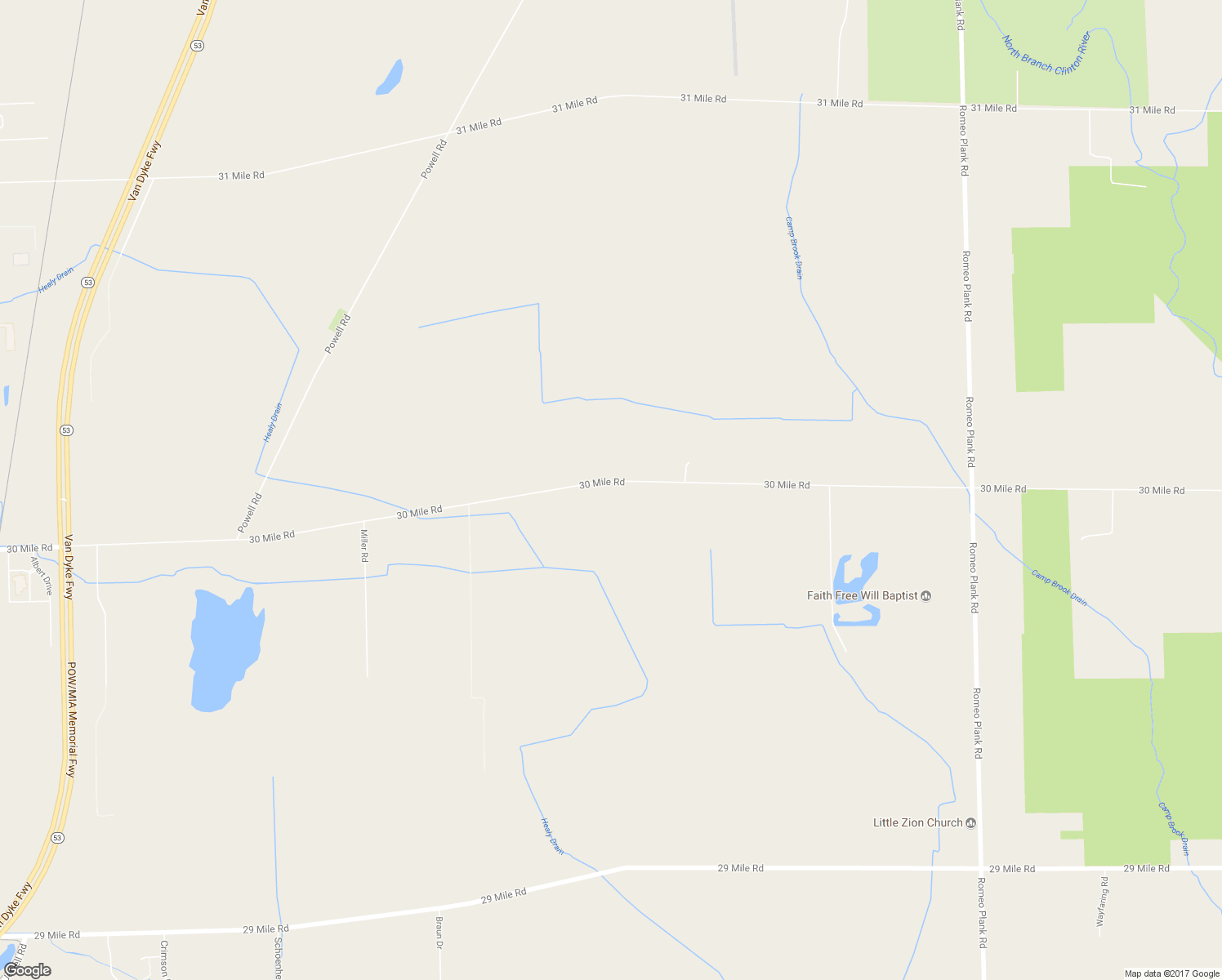 map of restaurants, bars, coffee shops, grocery stores, and more near 15080 30 Mile Road in Washington