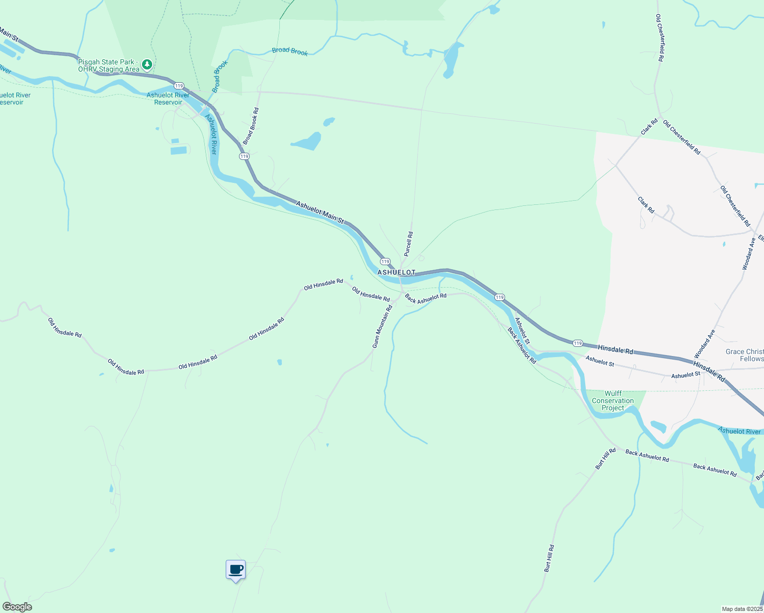 map of restaurants, bars, coffee shops, grocery stores, and more near 8 Old Hinsdale Road in Winchester