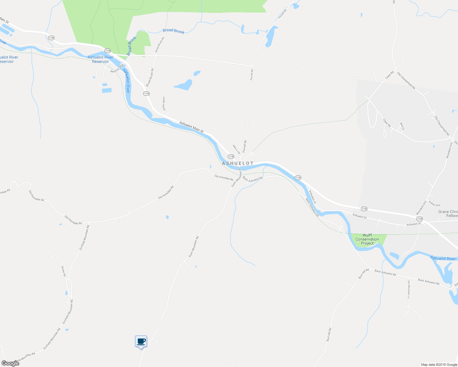map of restaurants, bars, coffee shops, grocery stores, and more near 8 Old Hinsdale Road in Winchester