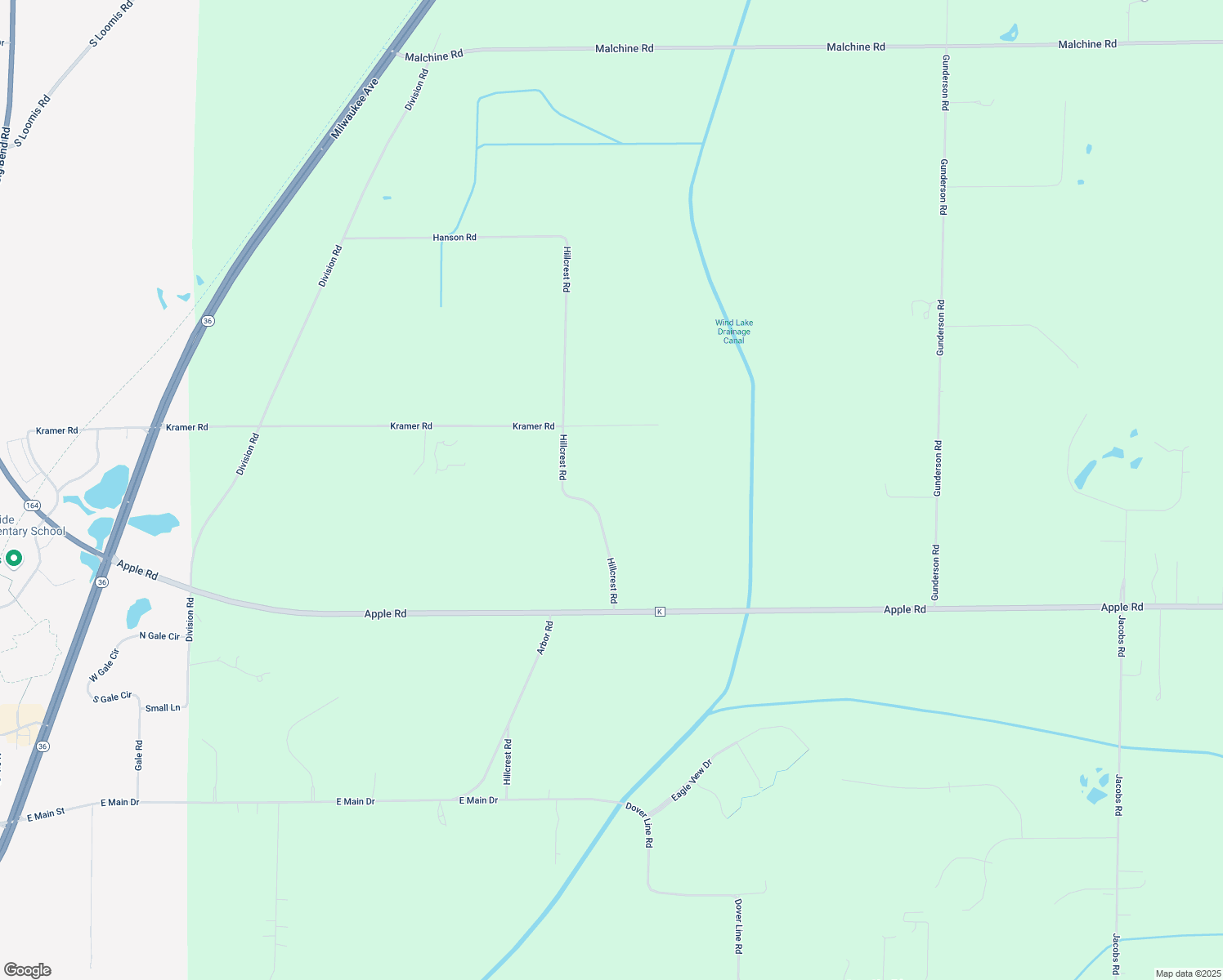 map of restaurants, bars, coffee shops, grocery stores, and more near 4415 Hillcrest Rd in Waterford