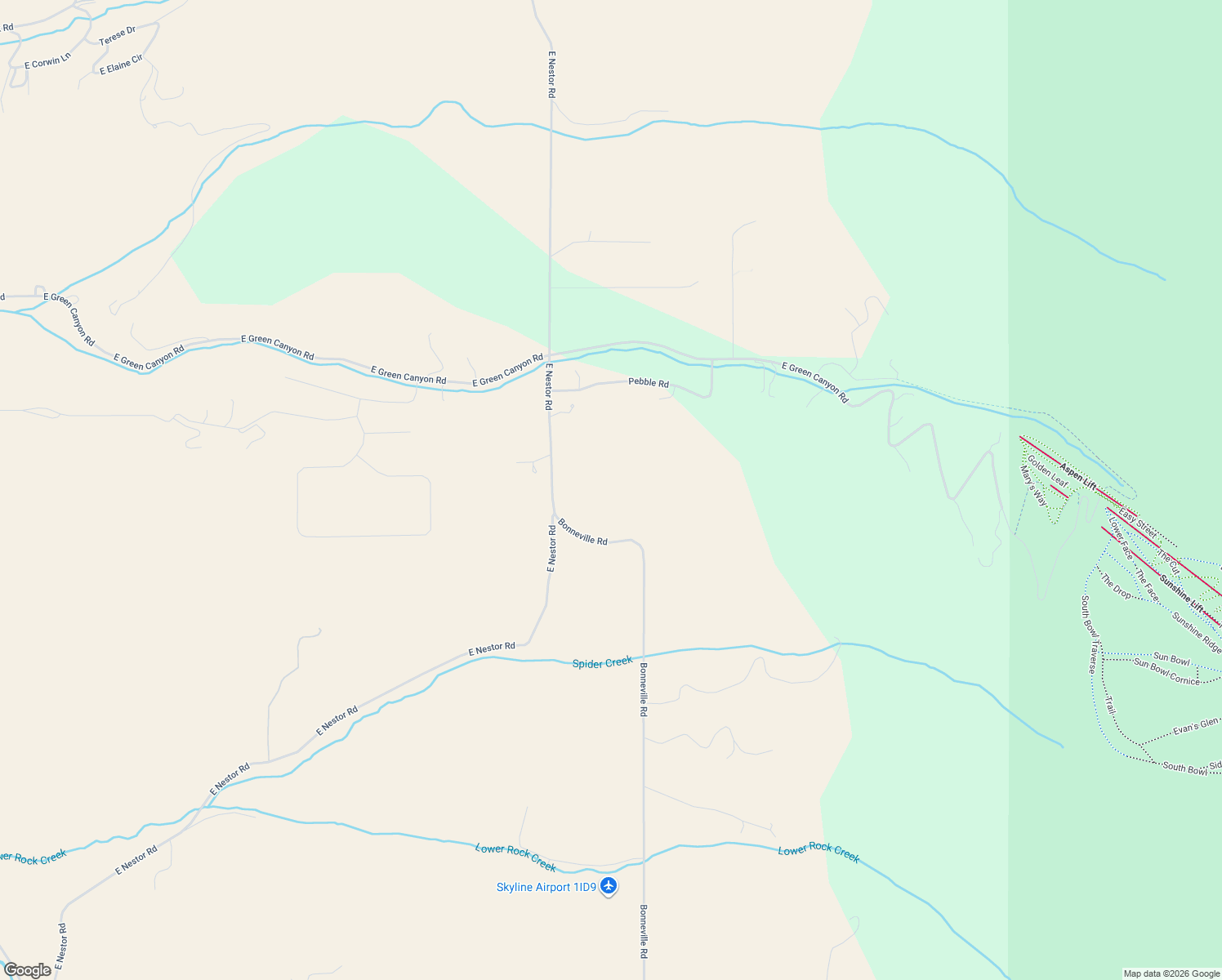 map of restaurants, bars, coffee shops, grocery stores, and more near 364 Bonneville Road in Inkom