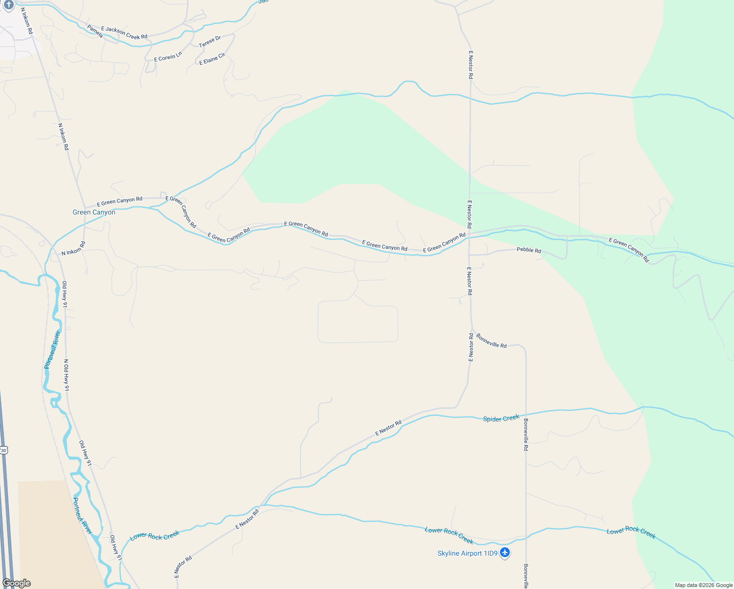 map of restaurants, bars, coffee shops, grocery stores, and more near 1367 Mogul Lane in Inkom