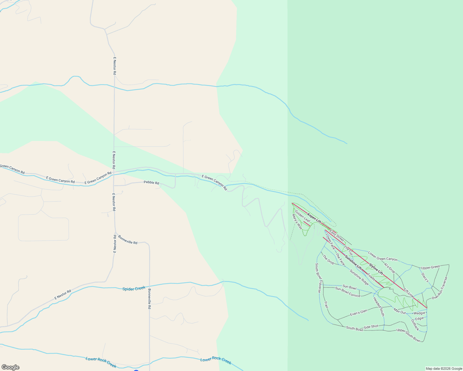 map of restaurants, bars, coffee shops, grocery stores, and more near 2273 East Green Canyon Road in Inkom