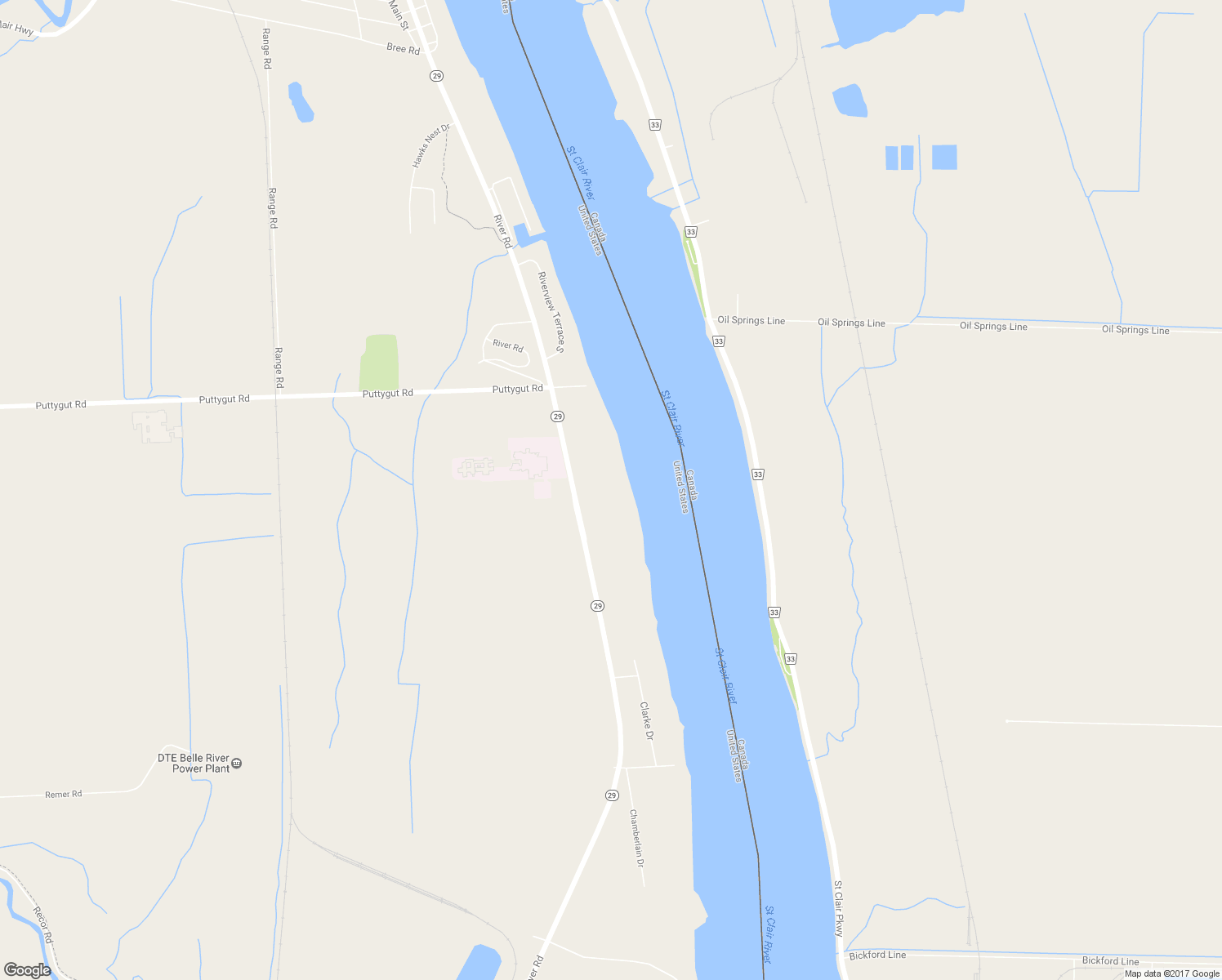 map of restaurants, bars, coffee shops, grocery stores, and more near 4153 River Road in East China