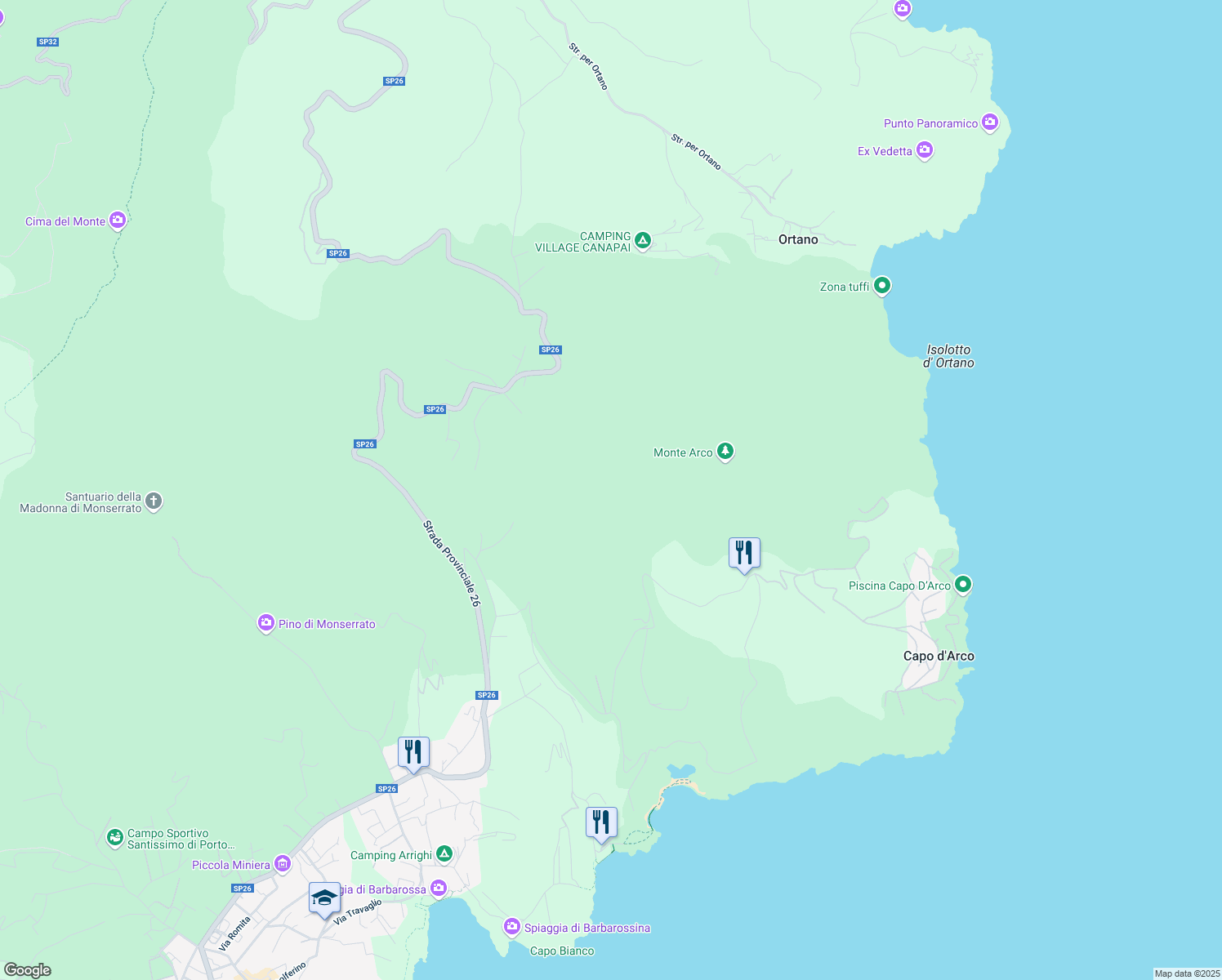 map of restaurants, bars, coffee shops, grocery stores, and more near in Province of Livorno