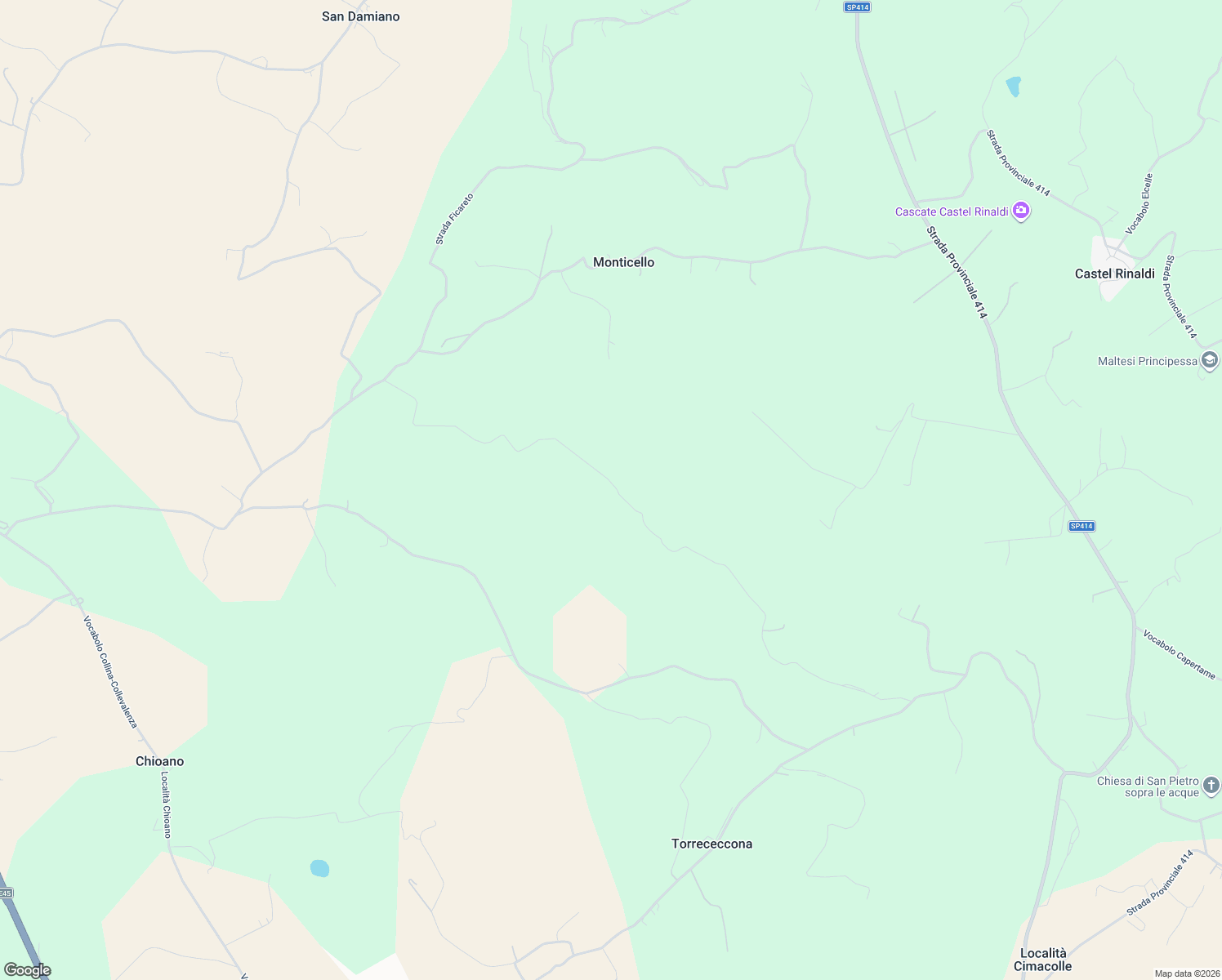 map of restaurants, bars, coffee shops, grocery stores, and more near in Province of Perugia