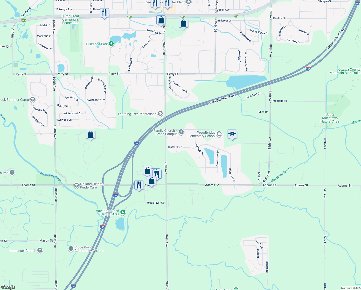 9499 Bluff Lake Street, Zeeland MI Walk Score