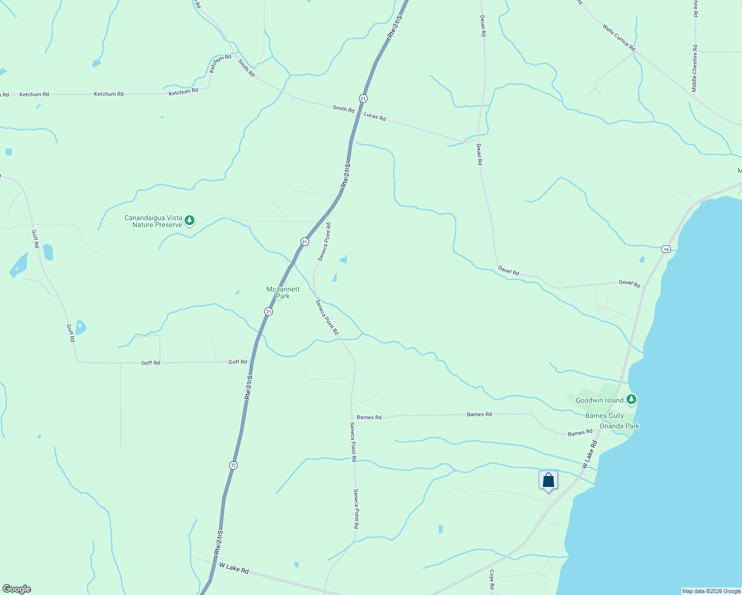 map of restaurants, bars, coffee shops, grocery stores, and more near 4765 Seneca Point Road in Canandaigua