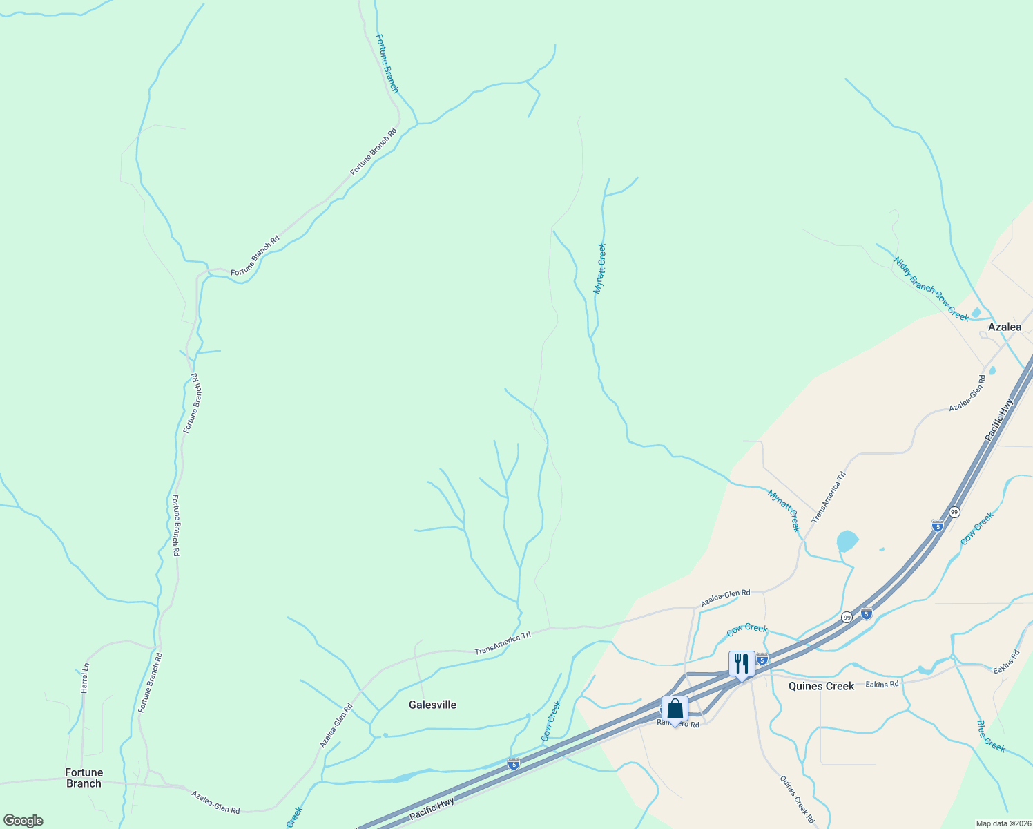 map of restaurants, bars, coffee shops, grocery stores, and more near 778 Pack Lane in Glendale