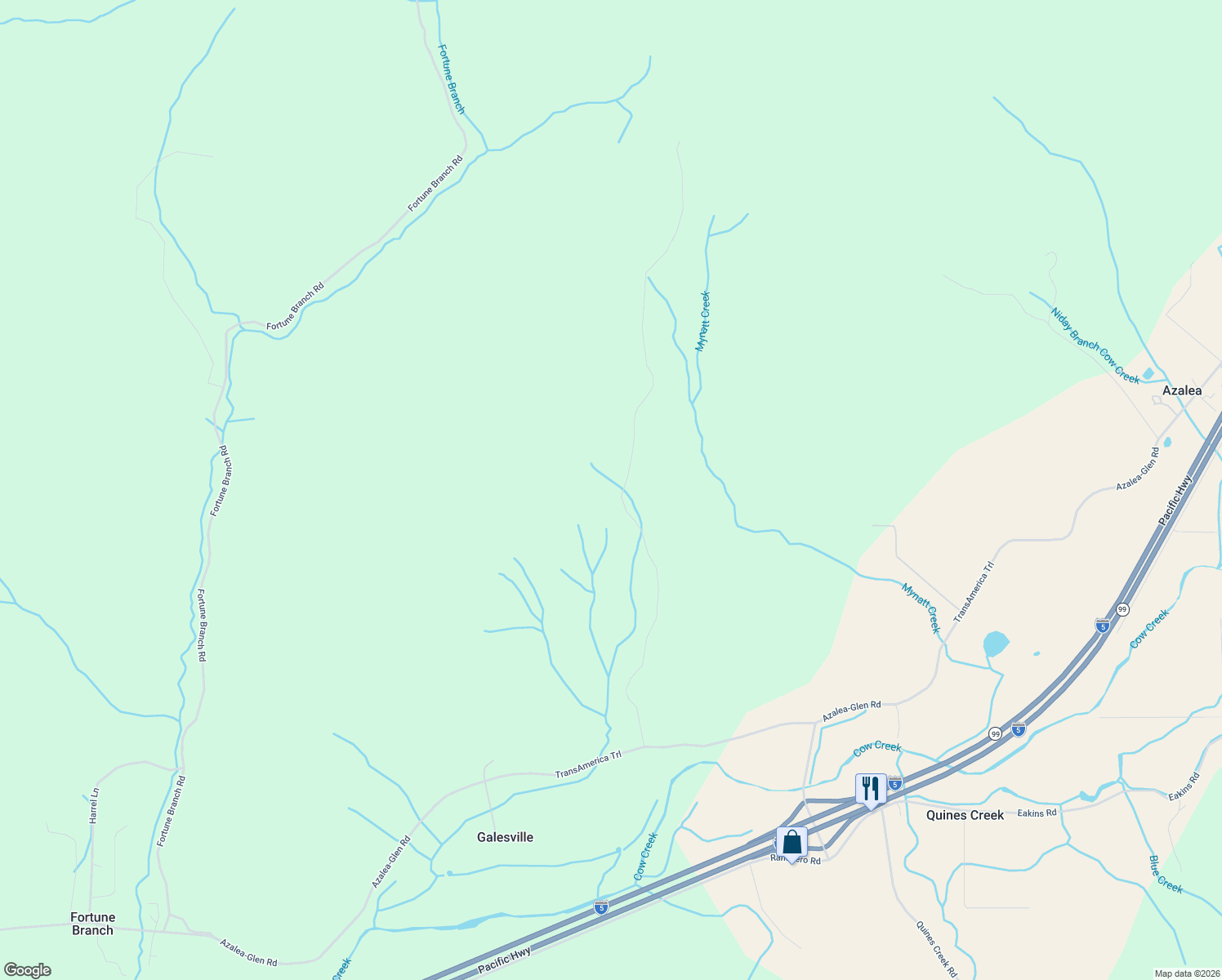 map of restaurants, bars, coffee shops, grocery stores, and more near 778 Pack Lane in Glendale