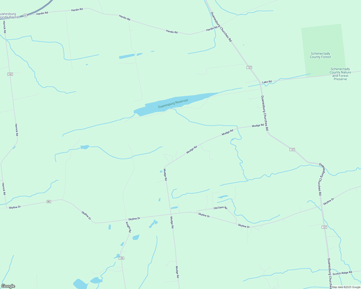 map of restaurants, bars, coffee shops, grocery stores, and more near 1791 Mudge Road in Delanson