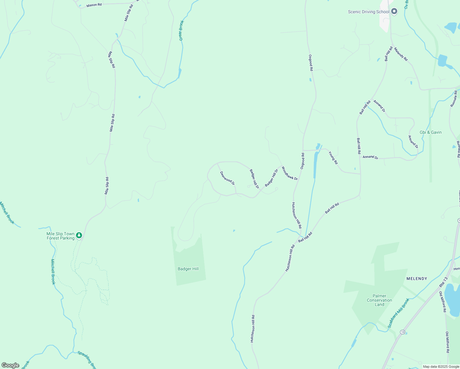 map of restaurants, bars, coffee shops, grocery stores, and more near 26 Deerwood Drive in Milford