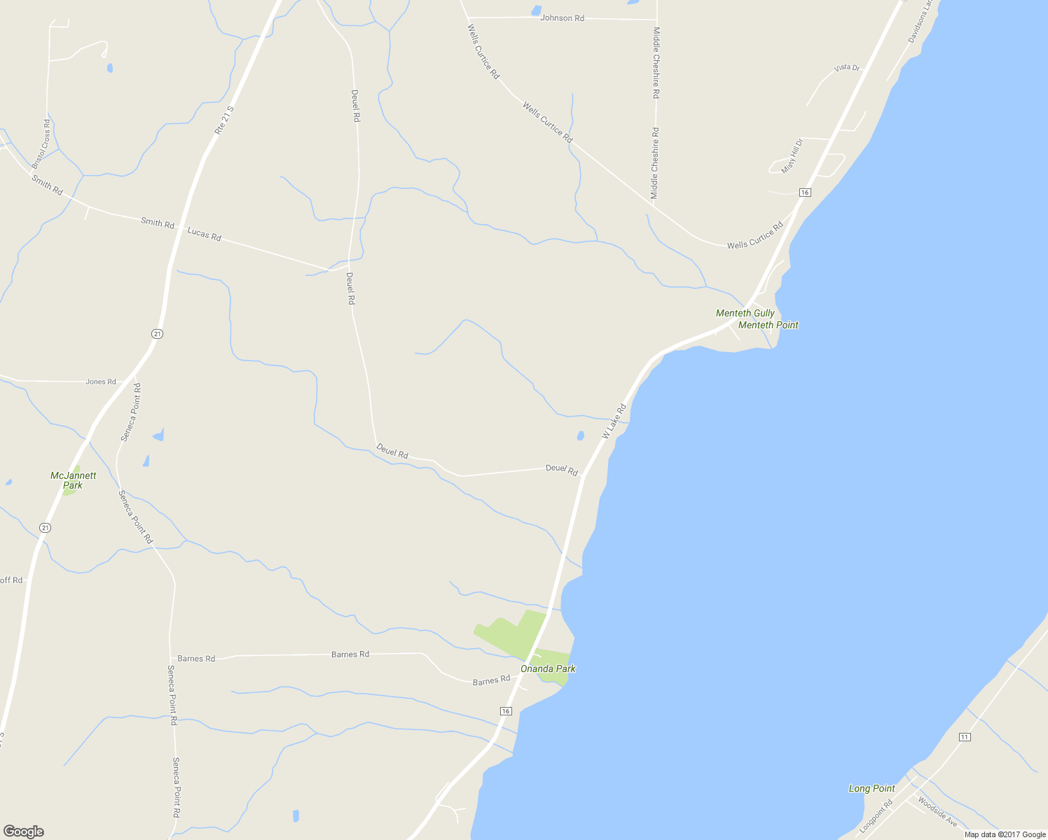 map of restaurants, bars, coffee shops, grocery stores, and more near 4835 Deuel Road in Canandaigua