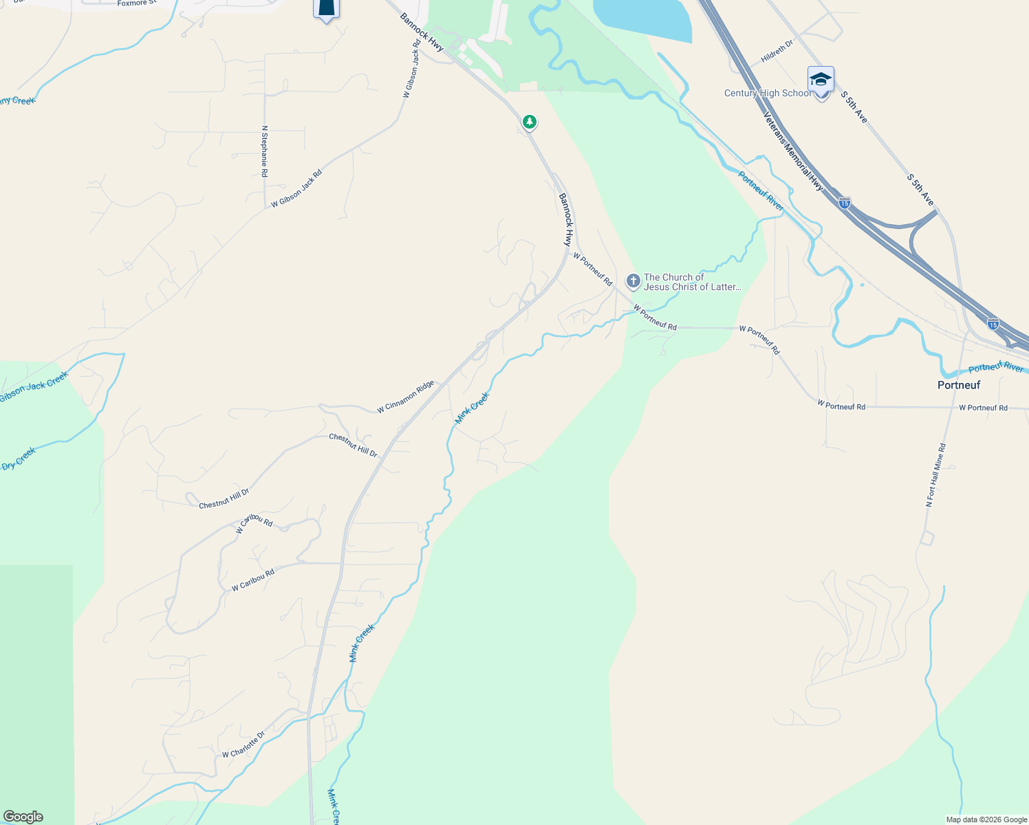 map of restaurants, bars, coffee shops, grocery stores, and more near 8563 Winning Way in Pocatello