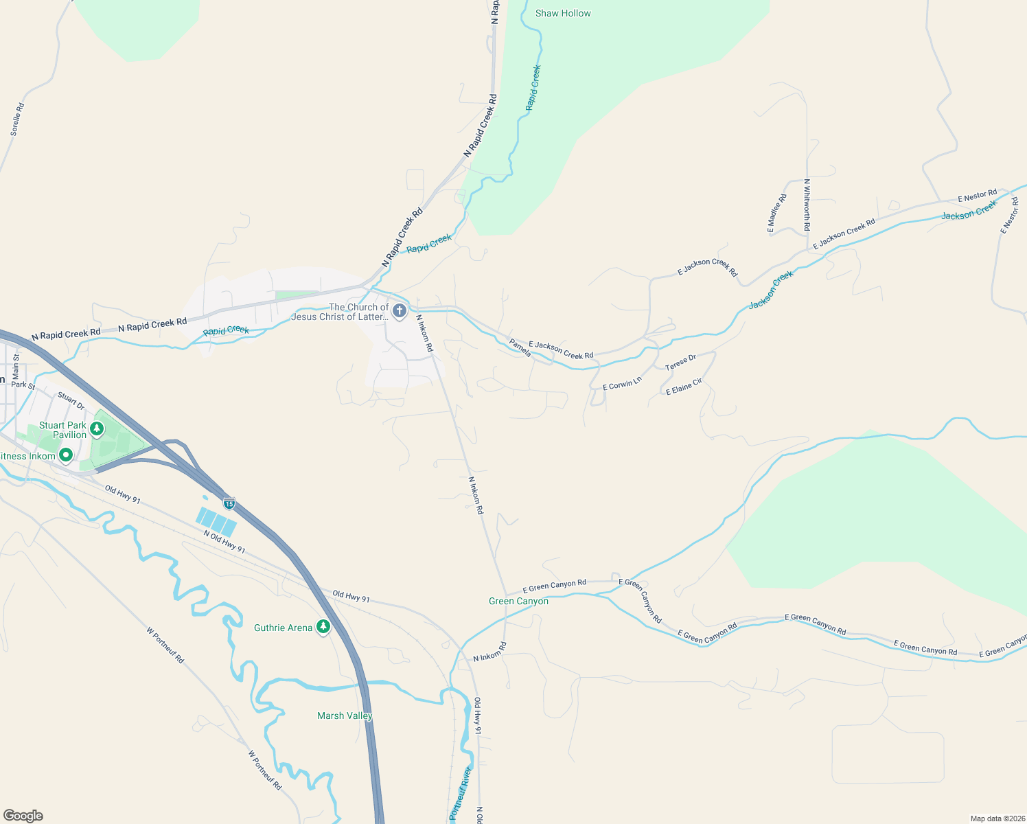 map of restaurants, bars, coffee shops, grocery stores, and more near 84 East Leta Drive in Inkom
