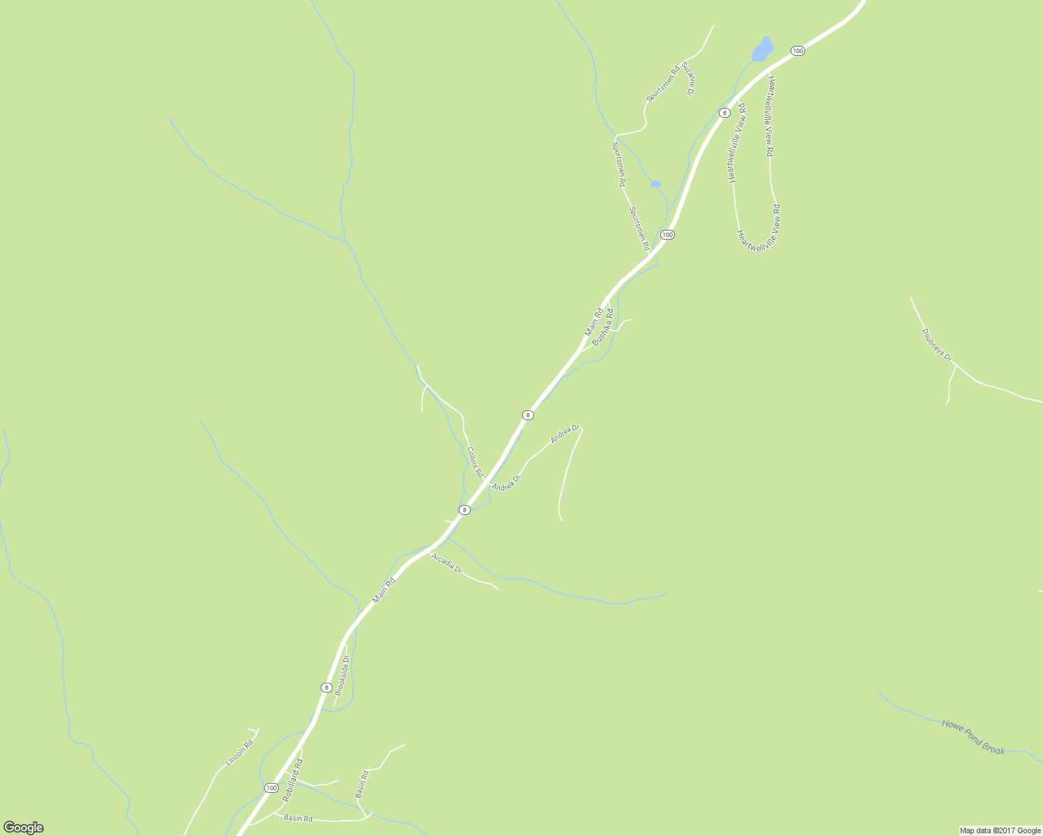 map of restaurants, bars, coffee shops, grocery stores, and more near 4651 Main Road in Stamford