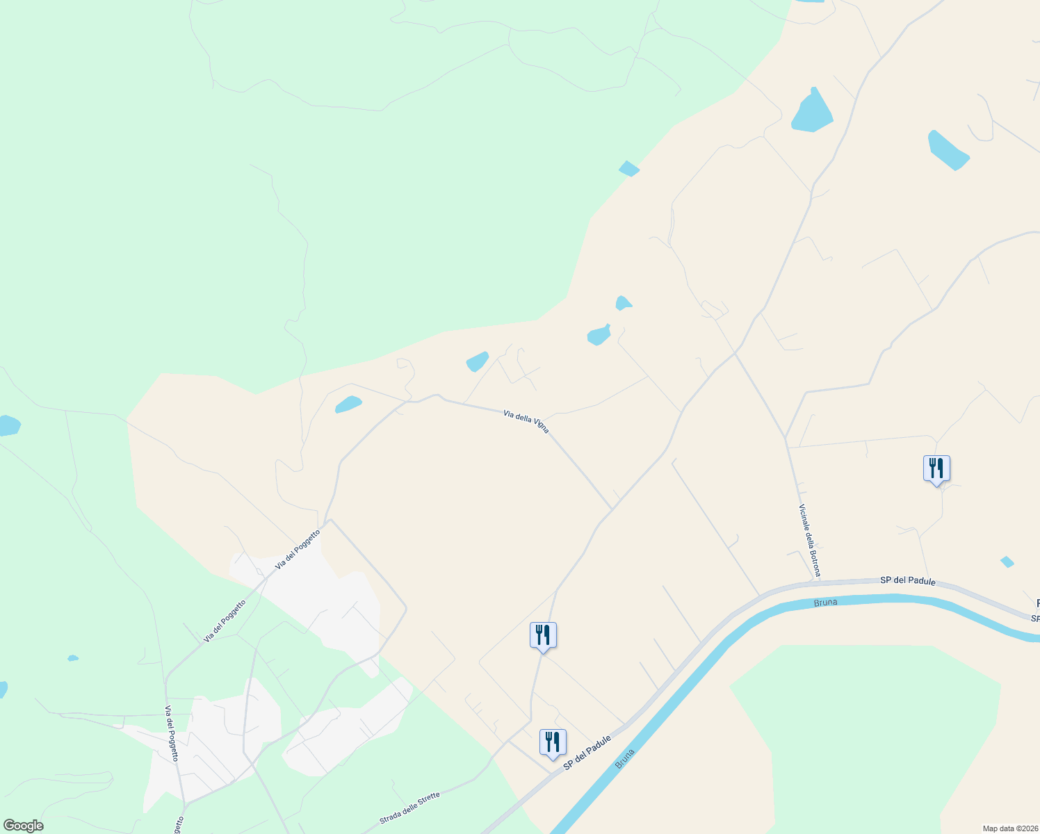 map of restaurants, bars, coffee shops, grocery stores, and more near in Province of Grosseto