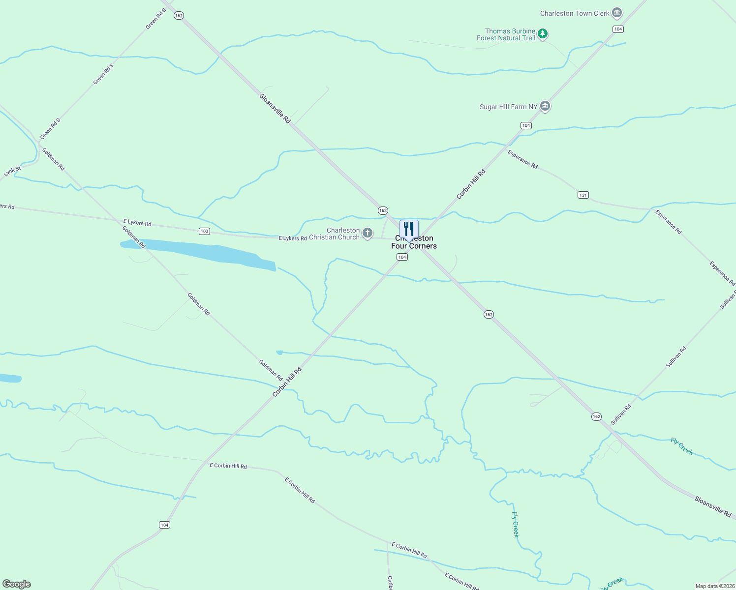 map of restaurants, bars, coffee shops, grocery stores, and more near 812 Corbin Hill Road in Sprakers