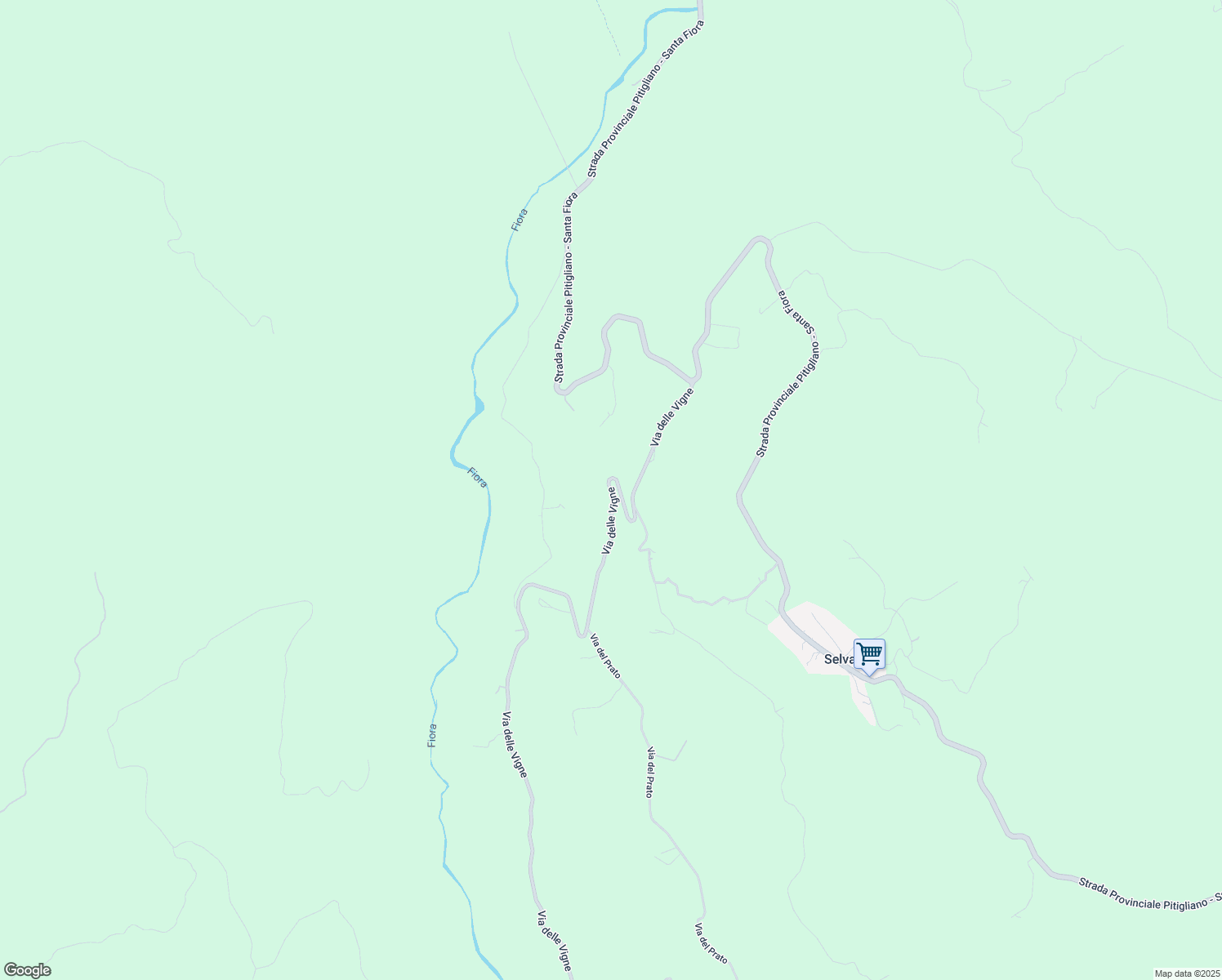 map of restaurants, bars, coffee shops, grocery stores, and more near 3 Via delle Vigne in Provincia di Grosseto