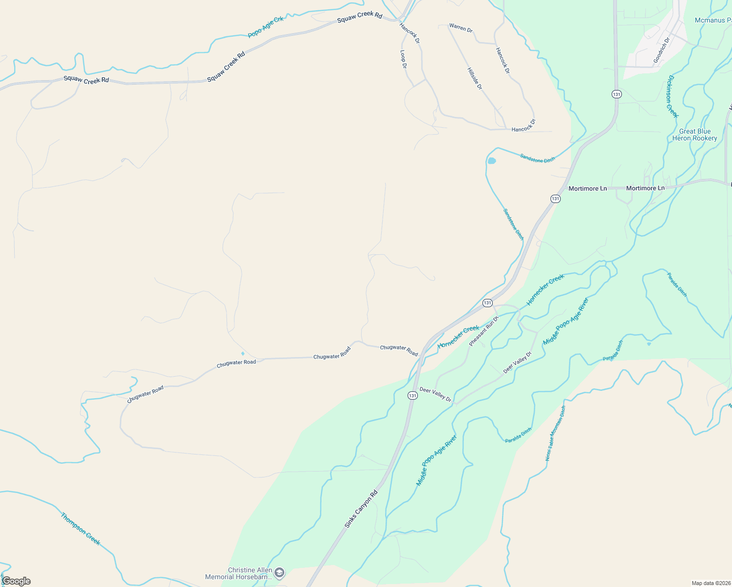 map of restaurants, bars, coffee shops, grocery stores, and more near 41 Moss Rock Drive in Lander