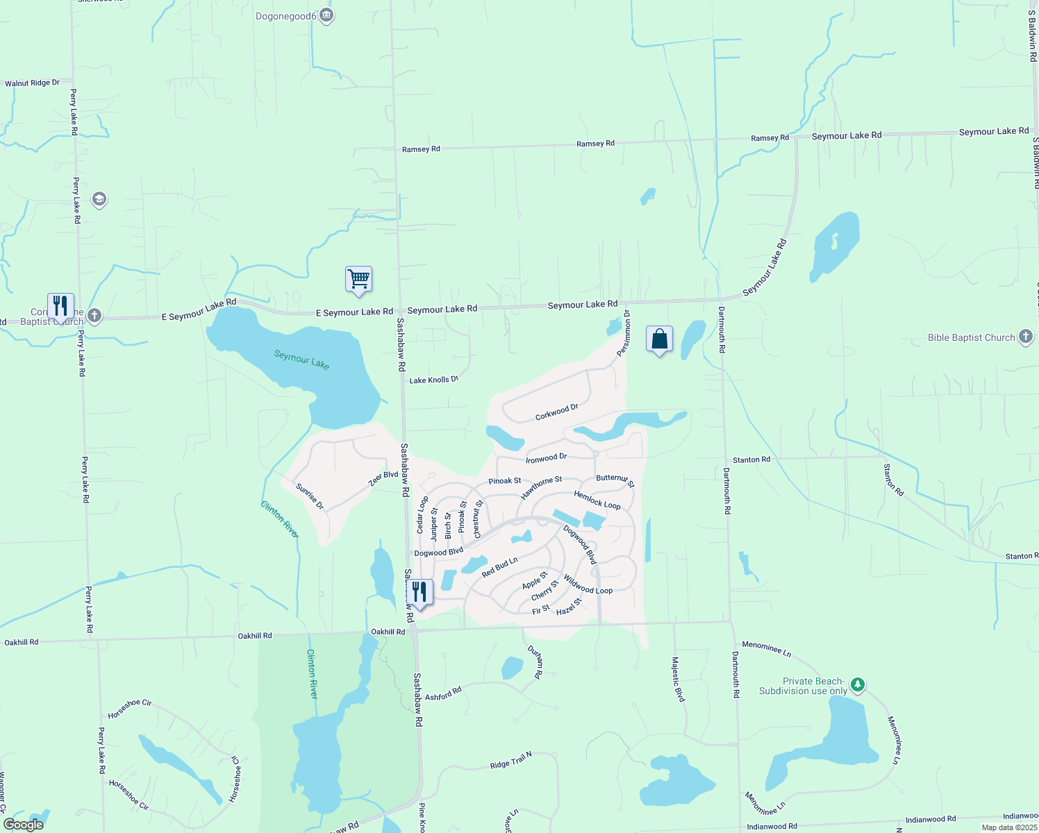 368 Corkwood Drive, Brandon Township MI Walk Score