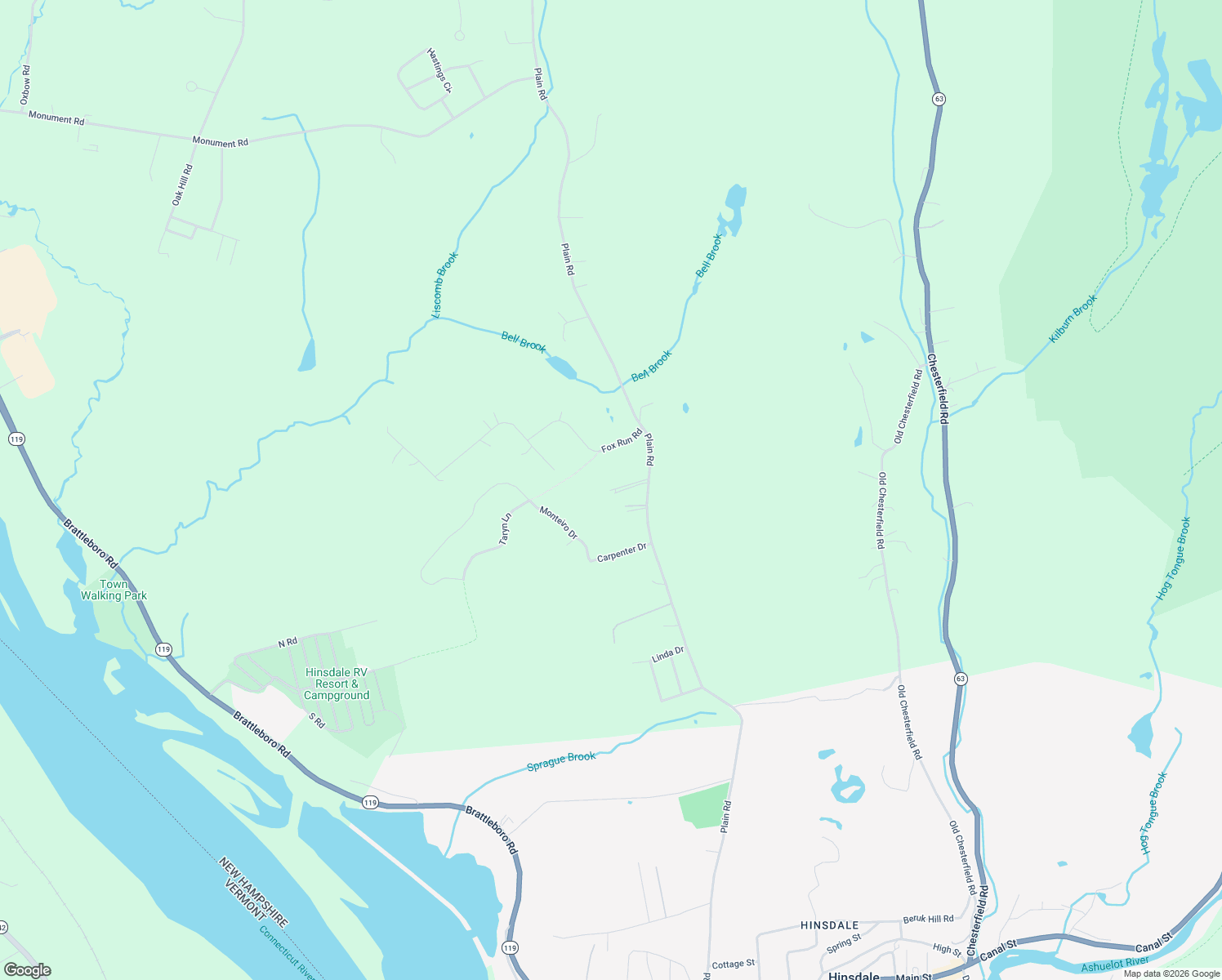 map of restaurants, bars, coffee shops, grocery stores, and more near 84 Monteiro Drive in Hinsdale
