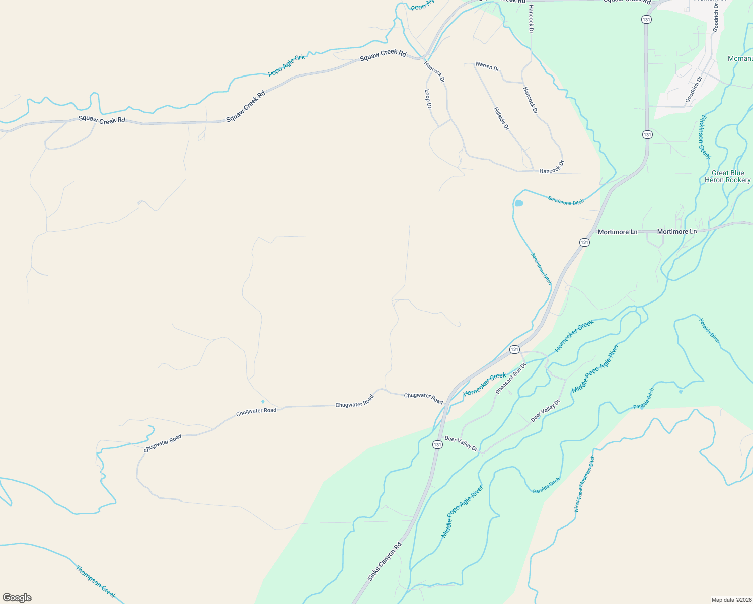 map of restaurants, bars, coffee shops, grocery stores, and more near 41 Moss Rock Drive in Lander