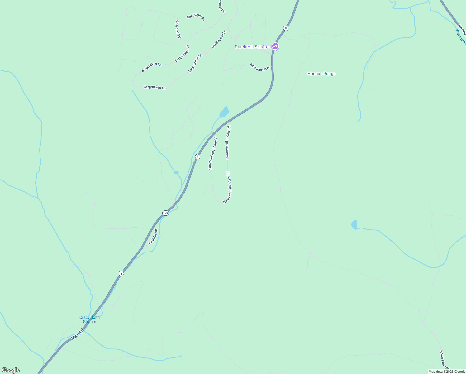 map of restaurants, bars, coffee shops, grocery stores, and more near 644 Heartwellville View Road in Readsboro