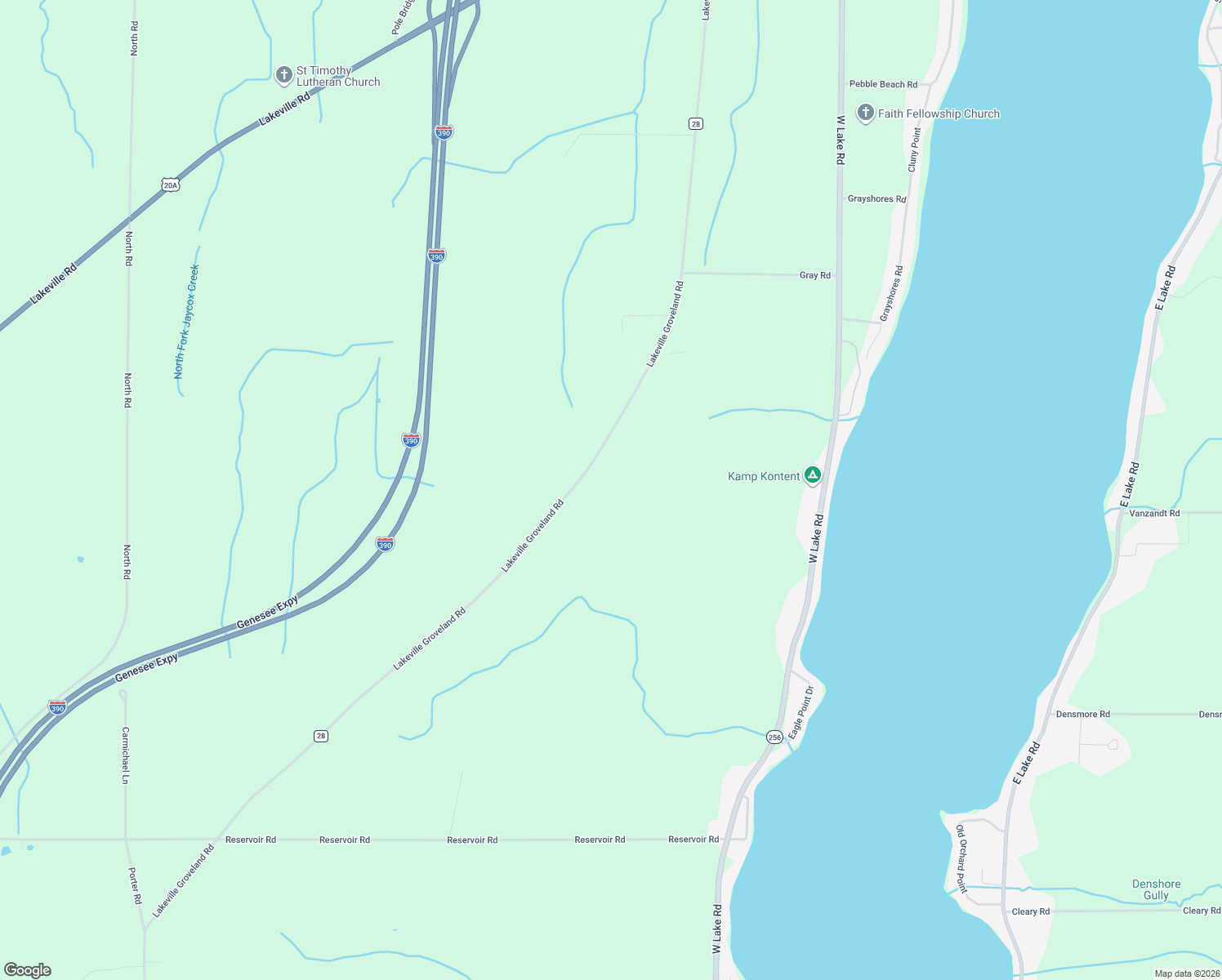 map of restaurants, bars, coffee shops, grocery stores, and more near 4133 Lakeville Groveland Rd in Geneseo