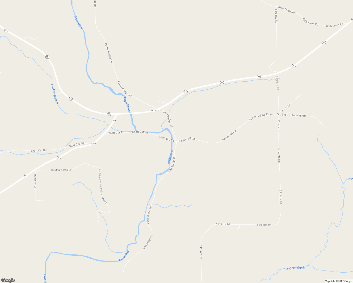 map of restaurants, bars, coffee shops, grocery stores, and more near 8098 Porter Bridge Road in Bloomington