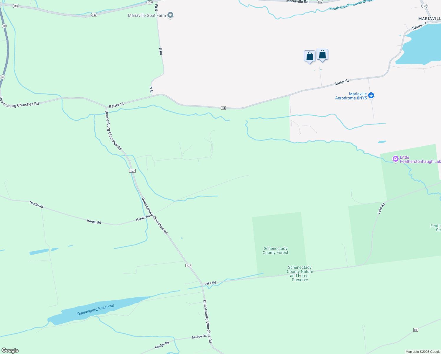 map of restaurants, bars, coffee shops, grocery stores, and more near 2427 Hardin Road in Delanson