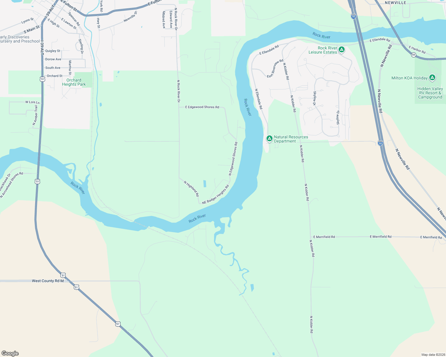 map of restaurants, bars, coffee shops, grocery stores, and more near 9791 Highland Avenue in Edgerton