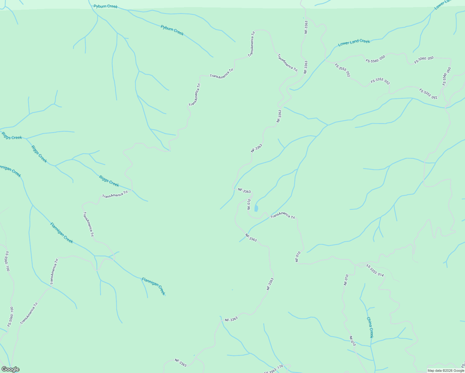 map of restaurants, bars, coffee shops, grocery stores, and more near National Forest Development Road 3363 in Powers