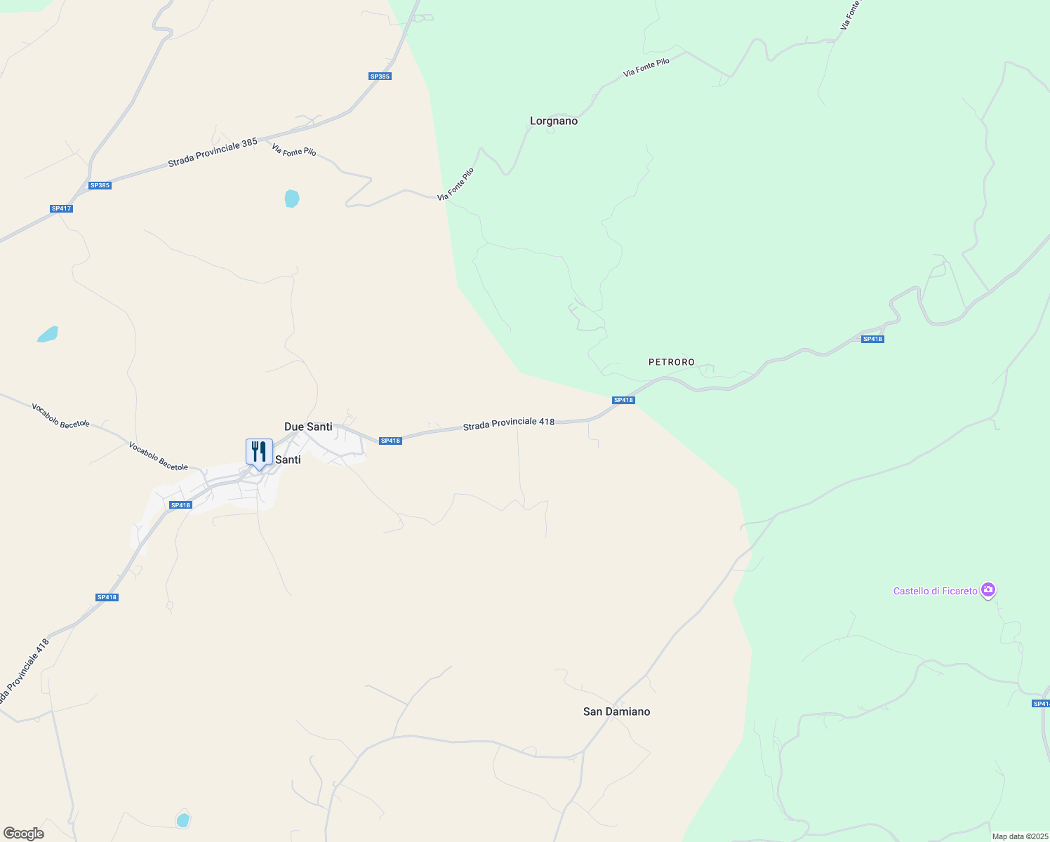 map of restaurants, bars, coffee shops, grocery stores, and more near in Province of Perugia