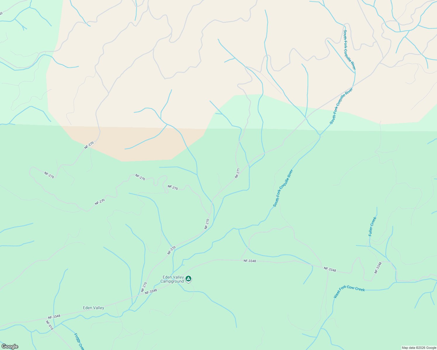 map of restaurants, bars, coffee shops, grocery stores, and more near National Forest Development Road 271 in Remote