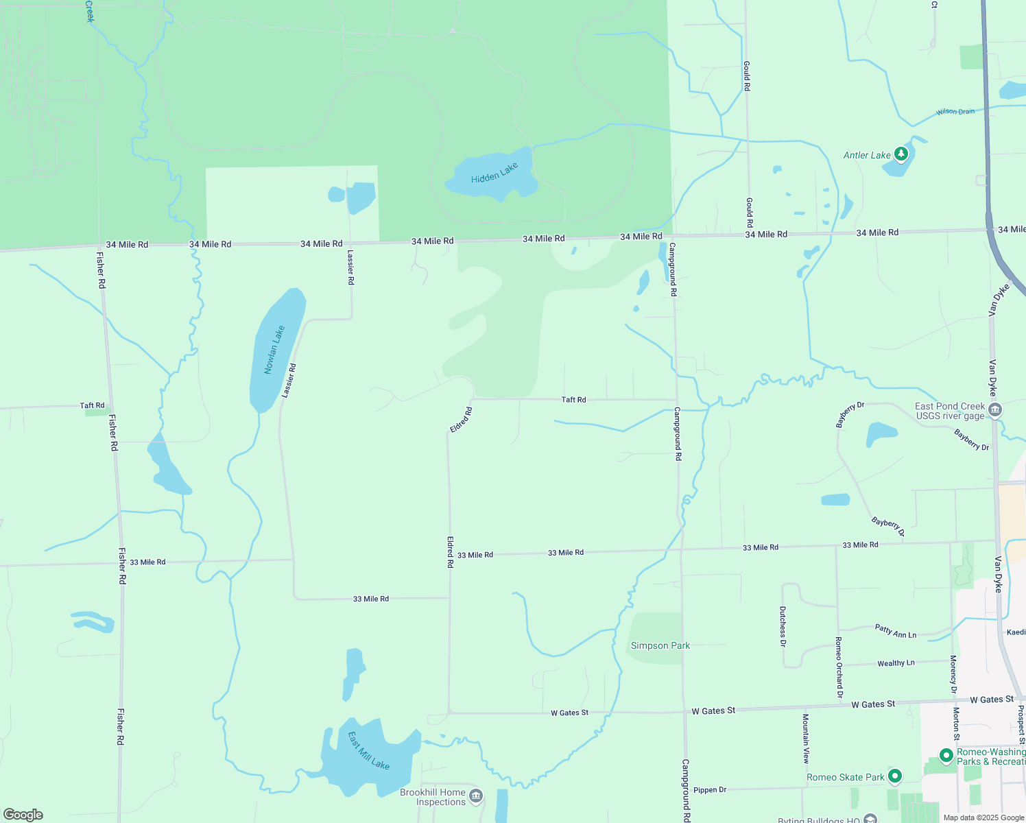 map of restaurants, bars, coffee shops, grocery stores, and more near 71913 Orchards End in Macomb County