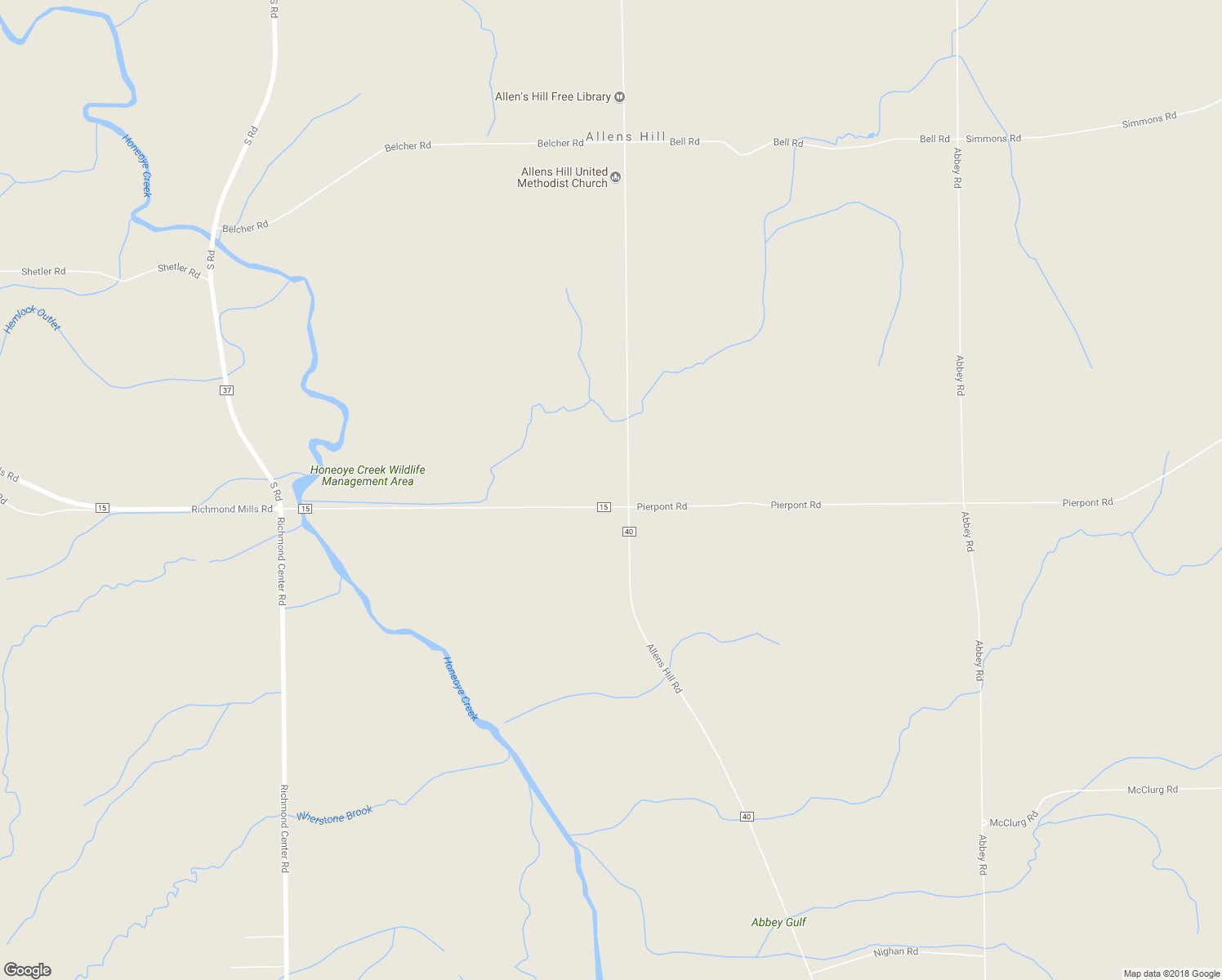 map of restaurants, bars, coffee shops, grocery stores, and more near 4115 County Road 40 in Bloomfield