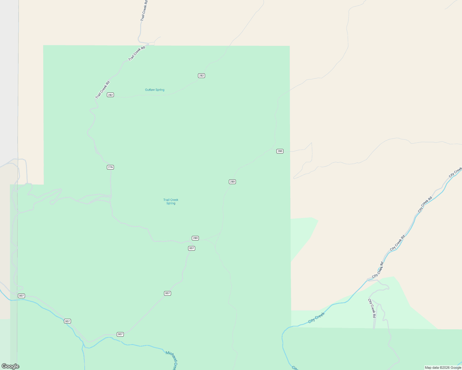 map of restaurants, bars, coffee shops, grocery stores, and more near Forest Road 280 in Pocatello