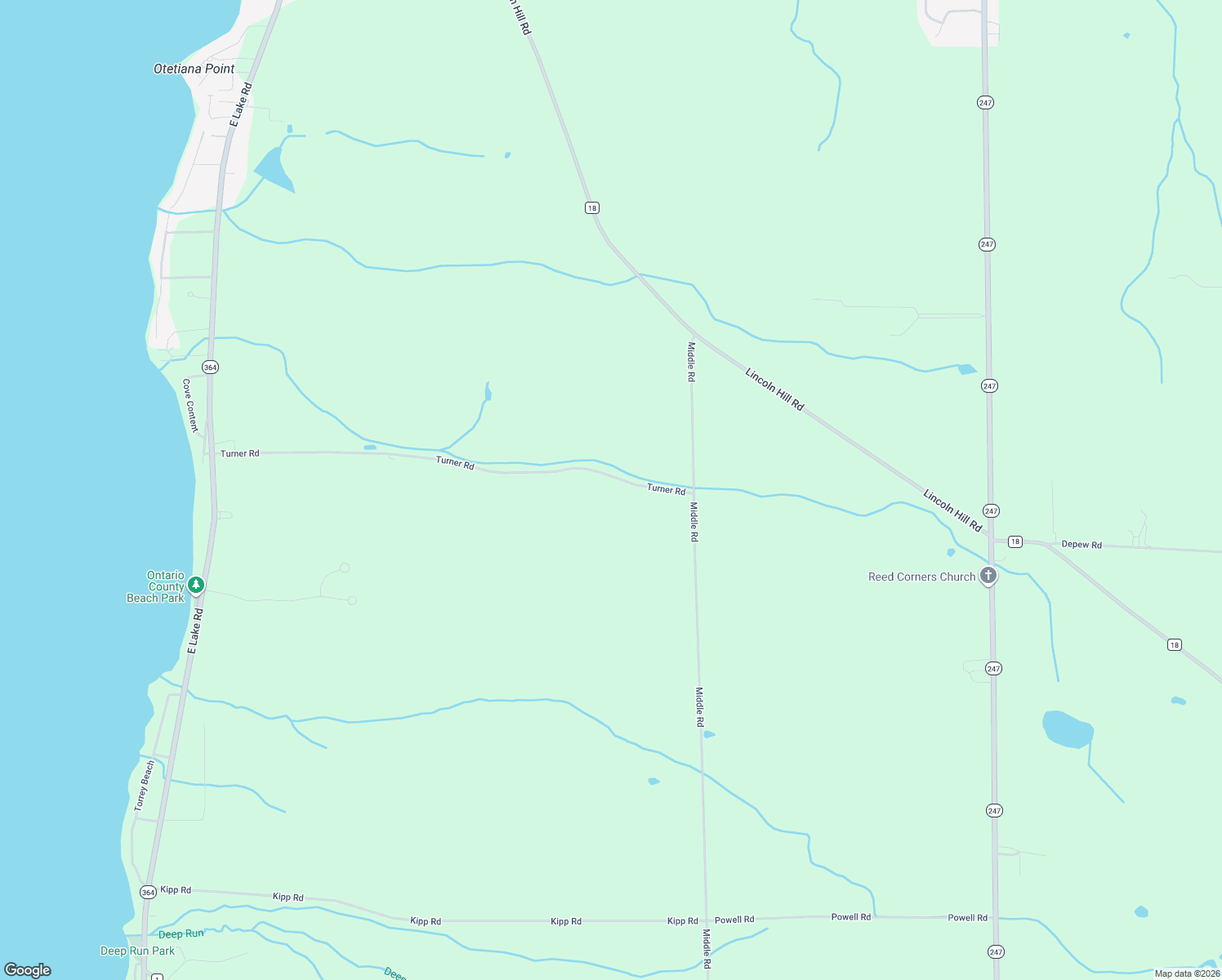 map of restaurants, bars, coffee shops, grocery stores, and more near 4171 Turner Rd in Canandaigua