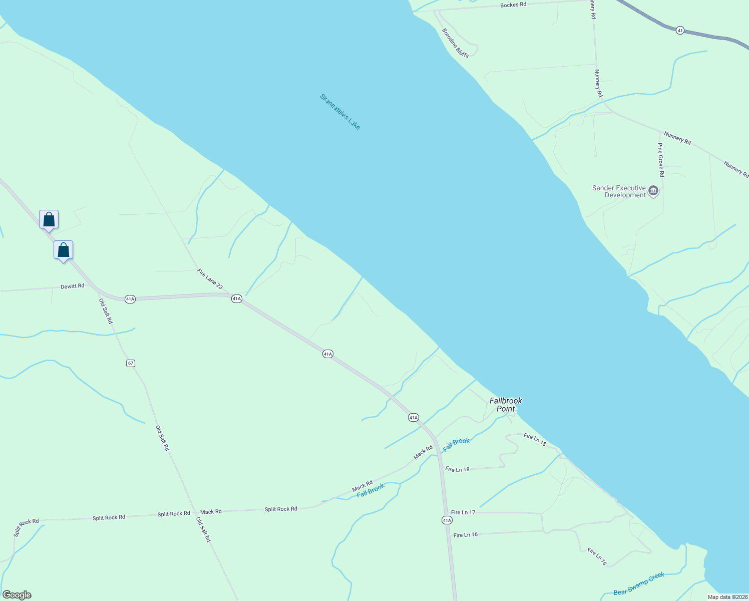 map of restaurants, bars, coffee shops, grocery stores, and more near 85 Fire Lane 21B in Skaneateles