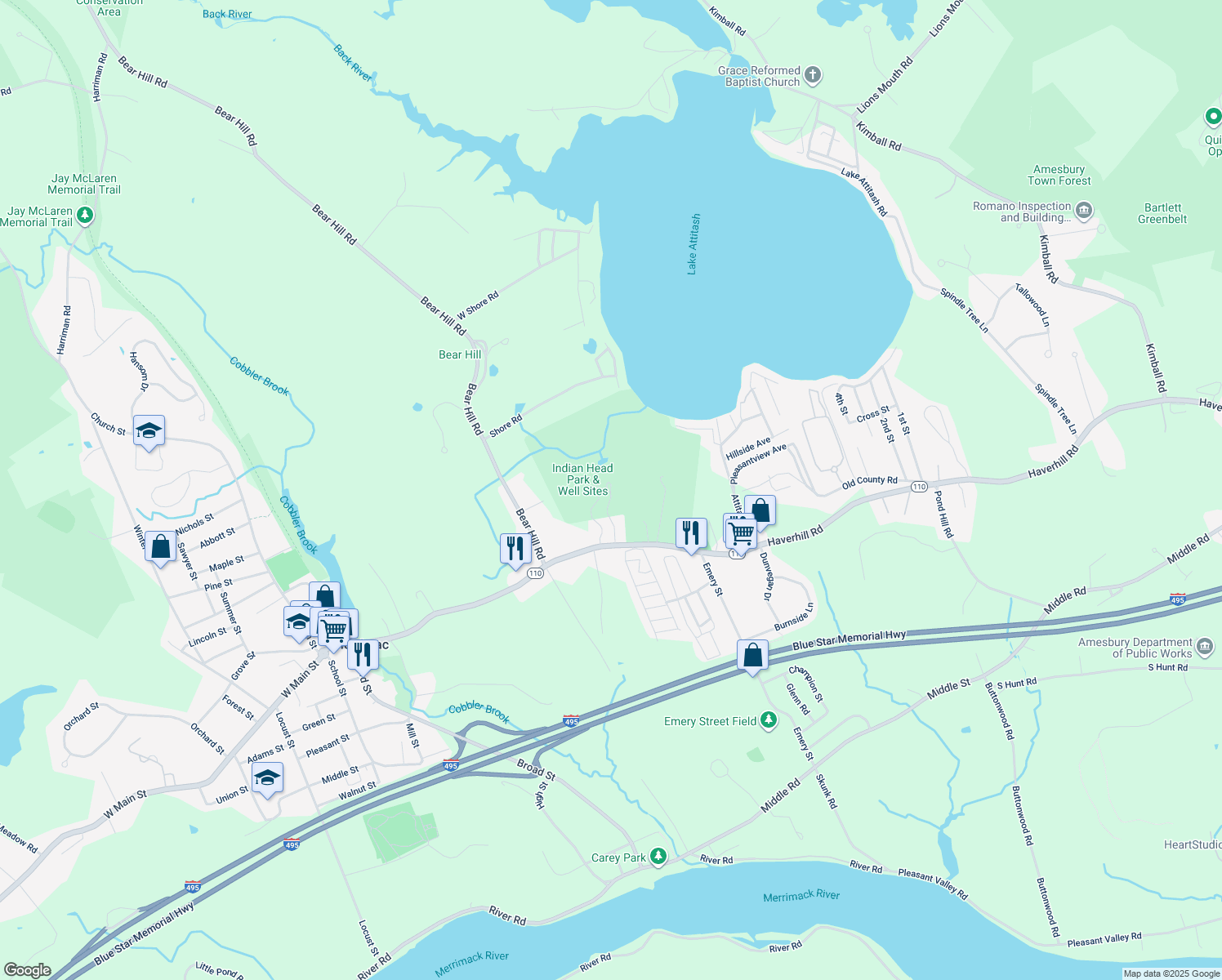 106 East Main Street, Merrimac MA Walk Score