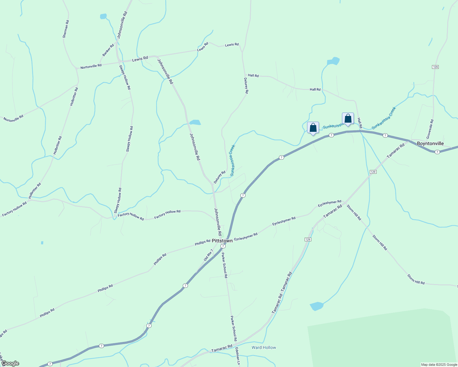 map of restaurants, bars, coffee shops, grocery stores, and more near 1 Butternut Way in Valley Falls