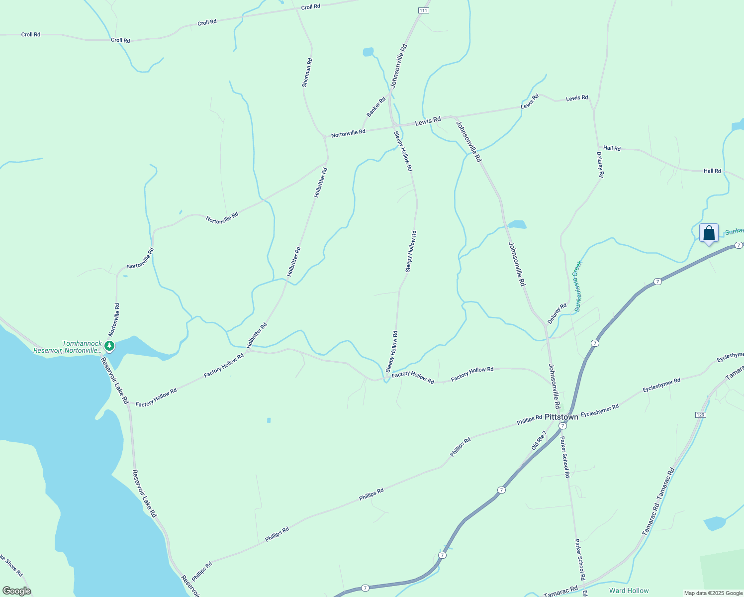 map of restaurants, bars, coffee shops, grocery stores, and more near 33 Bink Way in Valley Falls